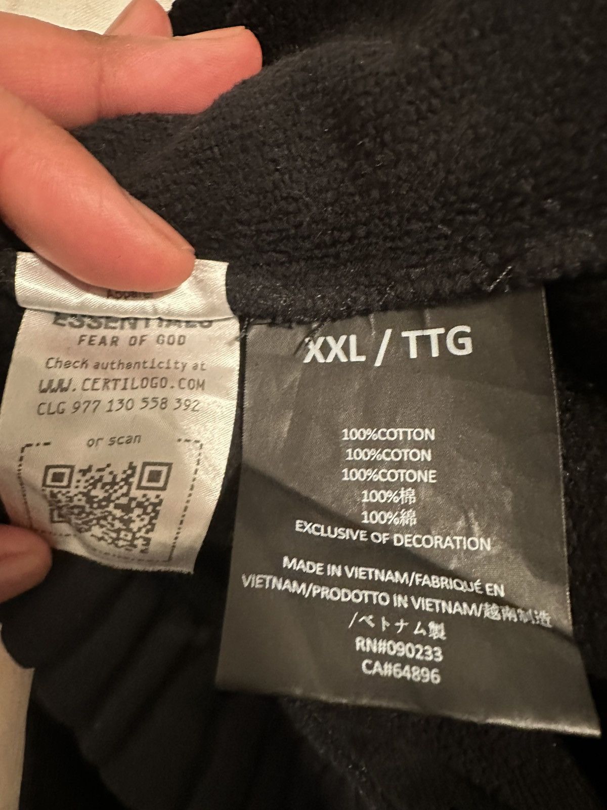 Essentials Fear of God Essentials Logo Black Wide-Leg Sweatpants – XXL Size US 40 / EU 56 - 8 Thumbnail
