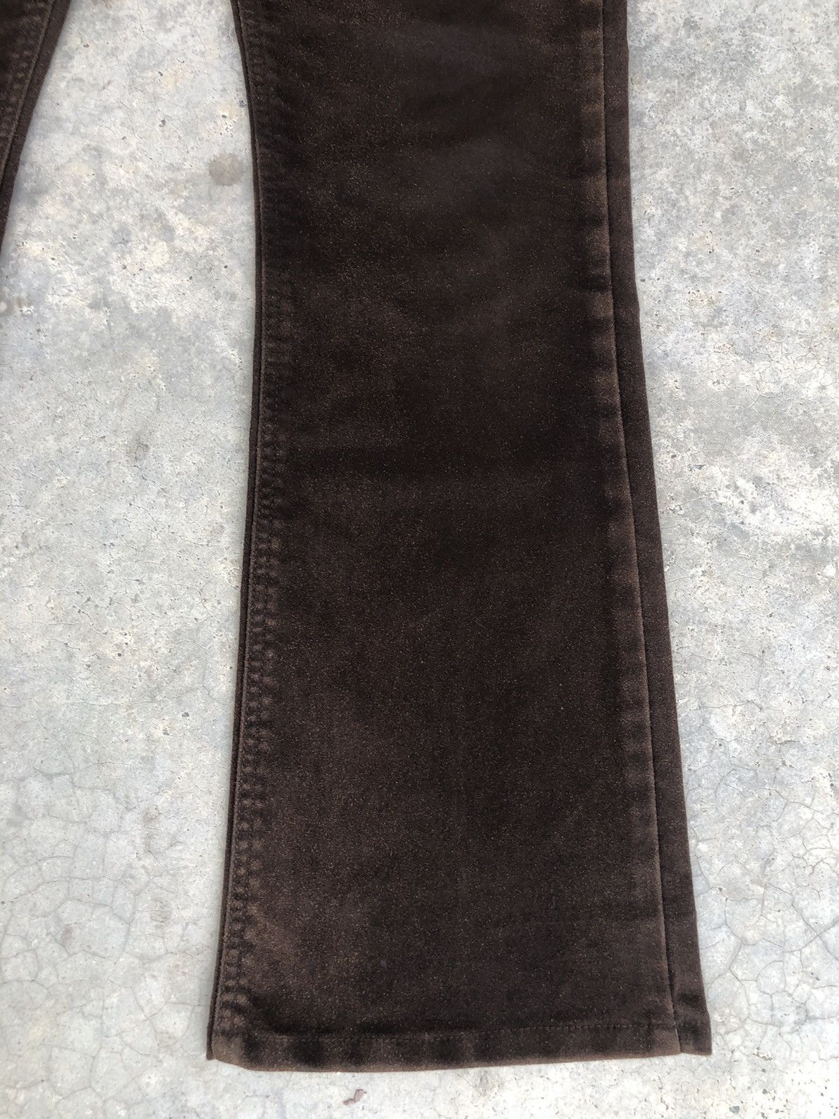 Lee Vintage Lee Flared Jeans Distressed Leather Cowhide Size US 34 / EU 50 - 7 Thumbnail