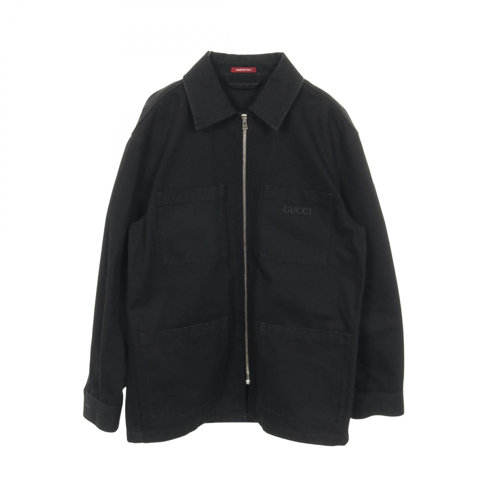 Gucci Gucci Gucci Rhinestone Logo Cotton Denim Jacket Textile Outerwear 804171 DUTY FREE for USA Size ONE SIZE - 1 Thumbnail