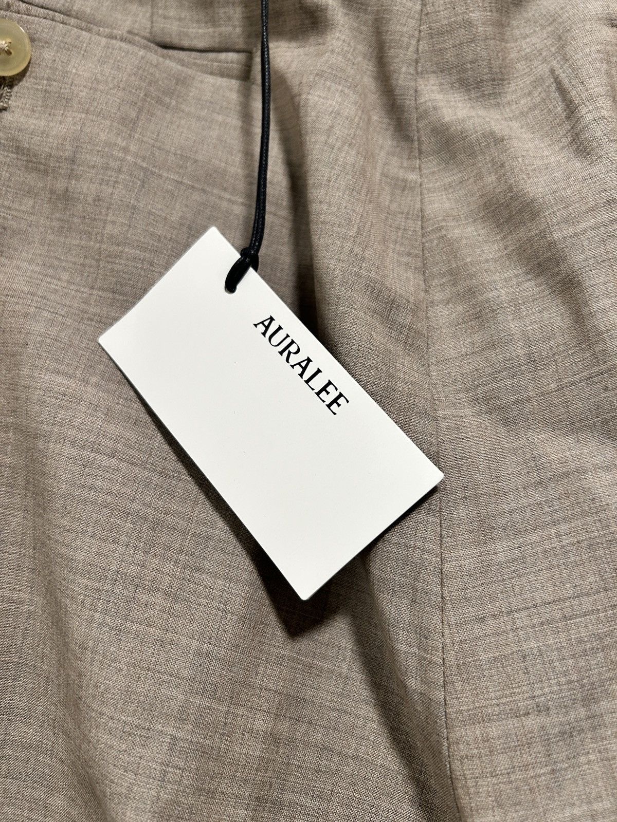 Auralee Auralee super fine tropical wool grey beige slacks Size US 32 / EU 48 - 3 Thumbnail