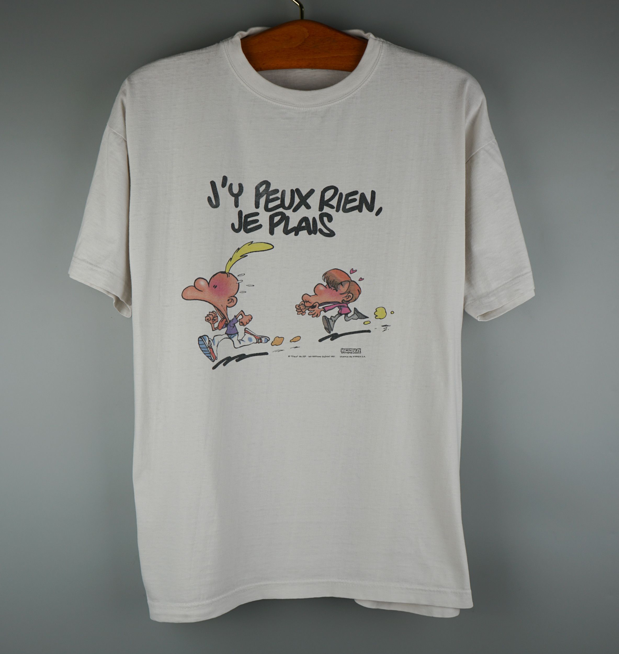 Cartoon Network × Vintage Vintage 1997 Titeuf Cartoon T-Shirt Size US XL / EU 56 / 4 - 1 Thumbnail