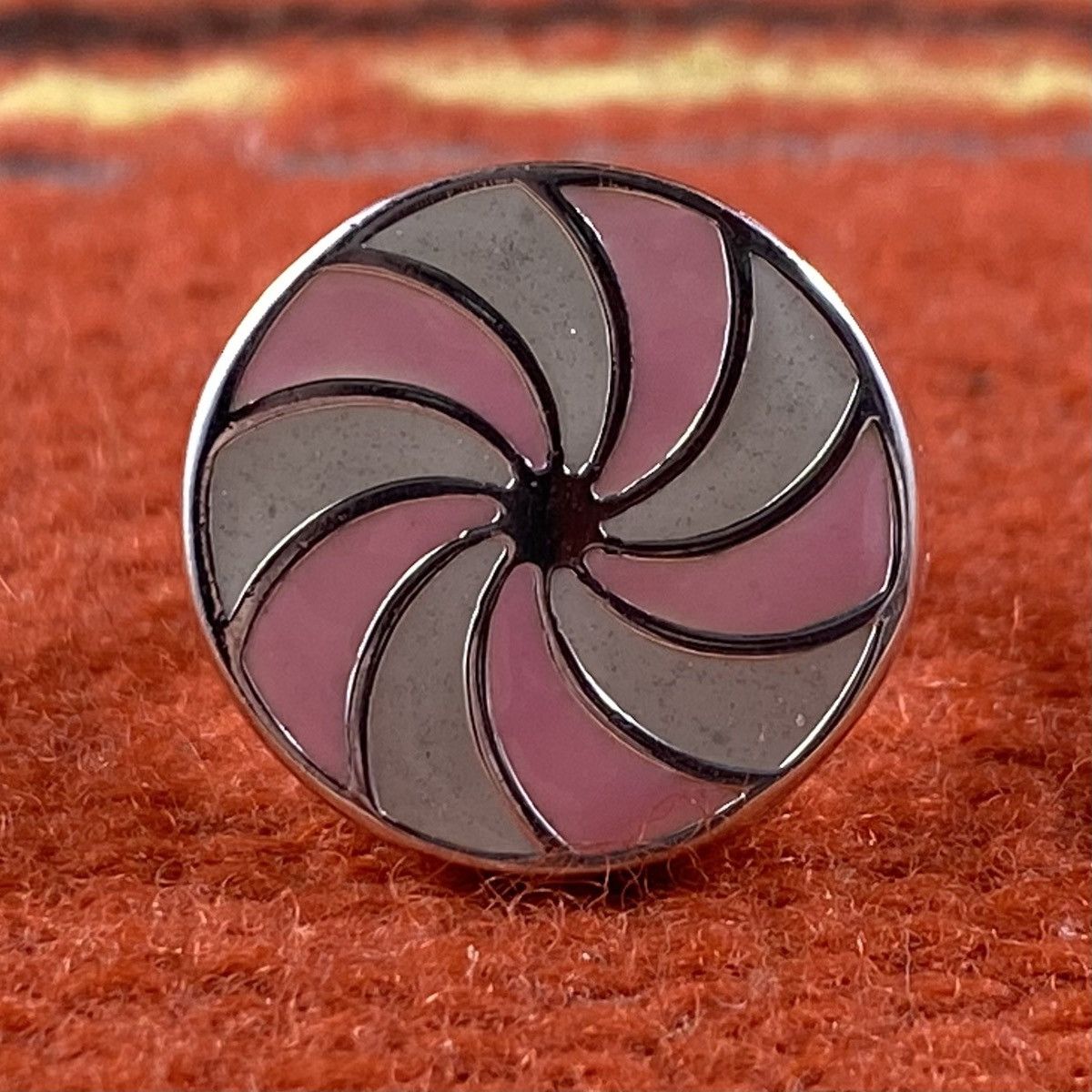 Japanese Brand × Kapital × Vintage Vtg Y2K Sterling Silver Chunky Swirl Signet Candy Ring Cyber Size ONE SIZE - 4 Thumbnail