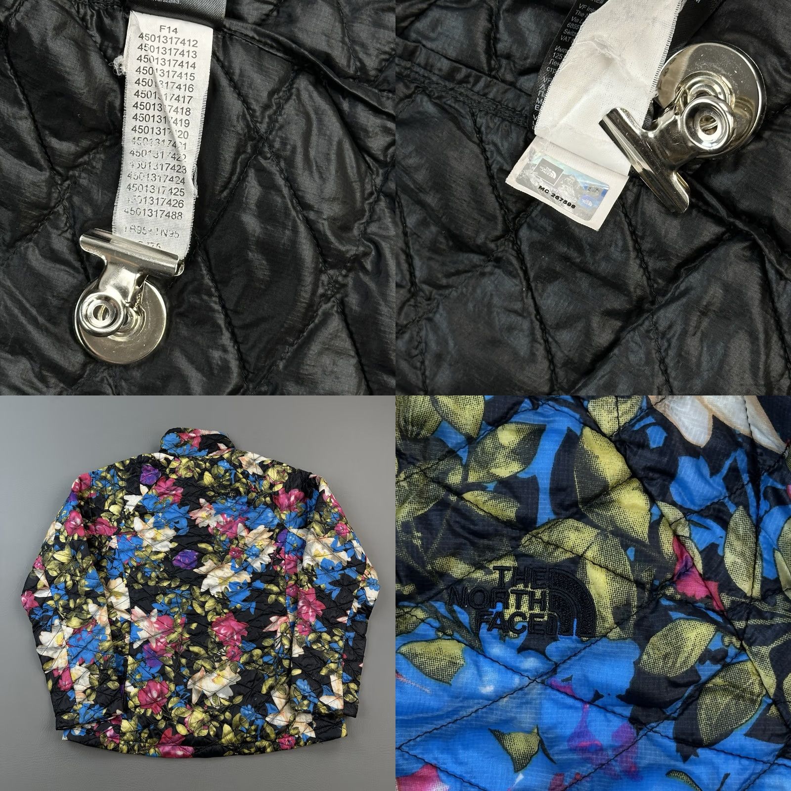 The North Face The North Face ThermoBall Jacket Women's Medium Black Floral Full Zip Packable Size L / US 10 / IT 46 - 8 Thumbnail