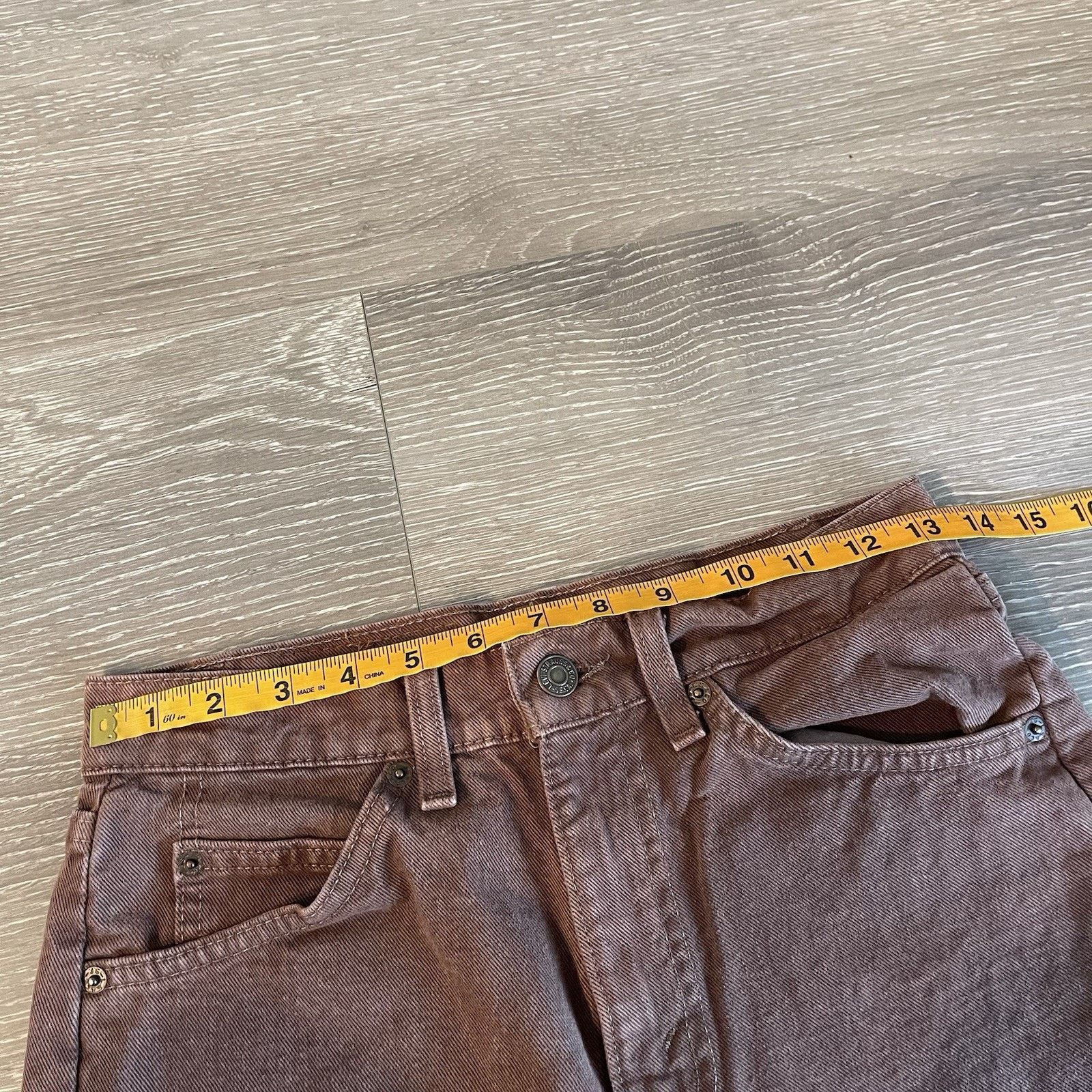 Levi's Vtg Levis 550 Jeans Mens 26x31.5 Brown Relaxed Tapered 90s Size US 26 / EU 42 - 9 Thumbnail