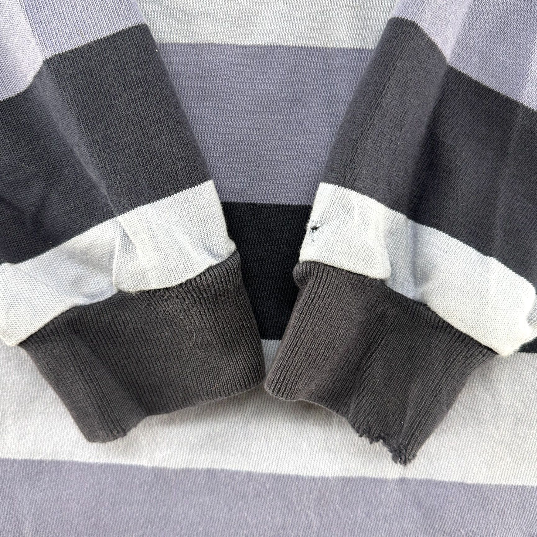 Polo Ralph Lauren VINTAGE Polo Ralph Lauren Polo Rugby Shirt Mens L Blue Striped Pony Embroidered Logo 90s Rugby Casual Size US L / EU 52-54 / 3 - 3 Thumbnail