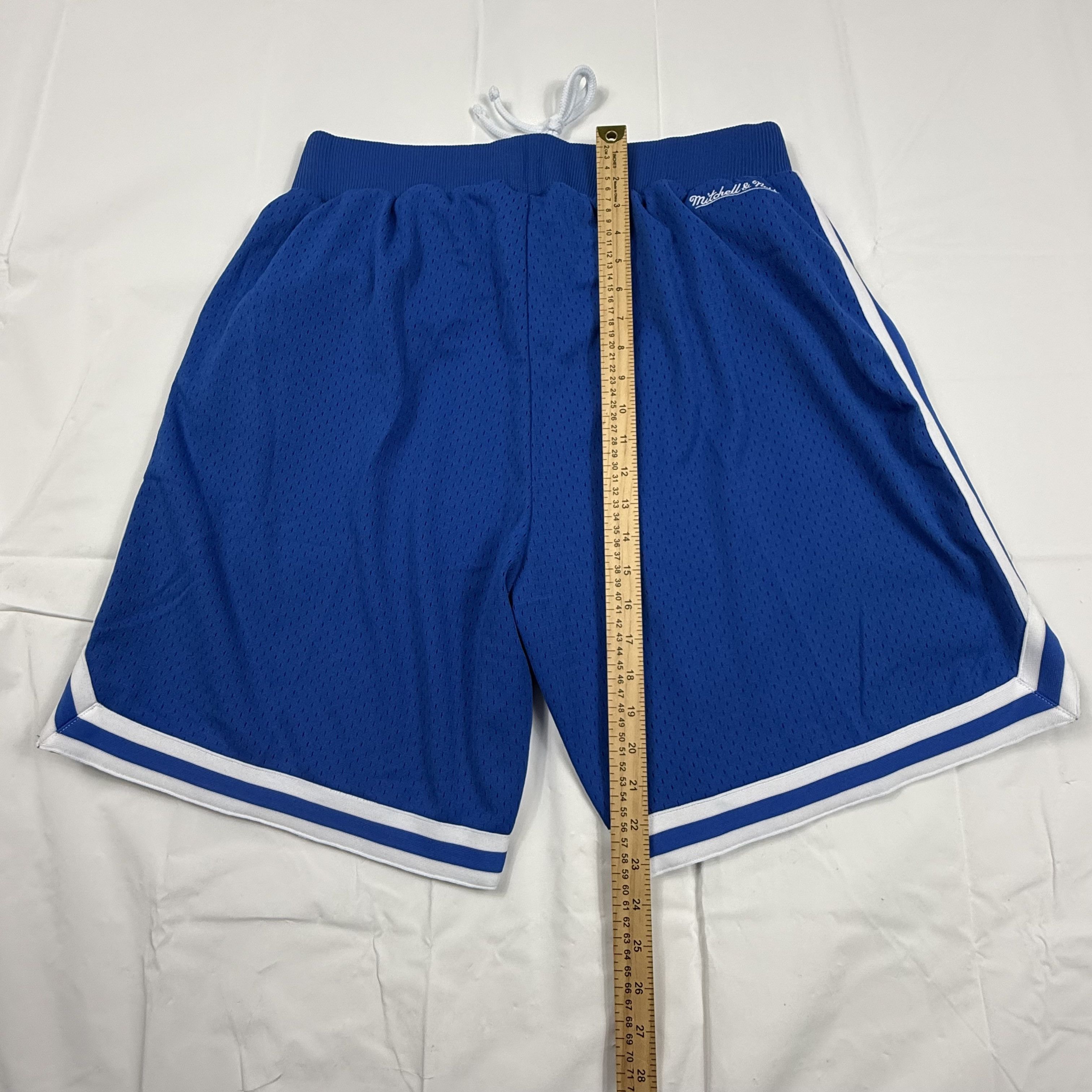 Mitchell & Ness Mitchell & Ness Mens Blue Logo Mesh Basketball Shorts XL NEW Size US 40 / EU 56 - 10 Thumbnail