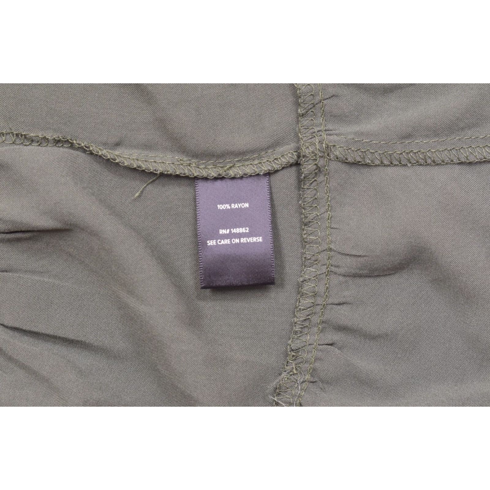 Torrid Torrid Blouse Women Plus Size 6 Olive Green Rayon Flutter Sleeve Peplum V-Neck Pullover Short Sleeve Casual Spring Summer Fall Size M / US 6-8 / IT 42-44 - 8 Thumbnail