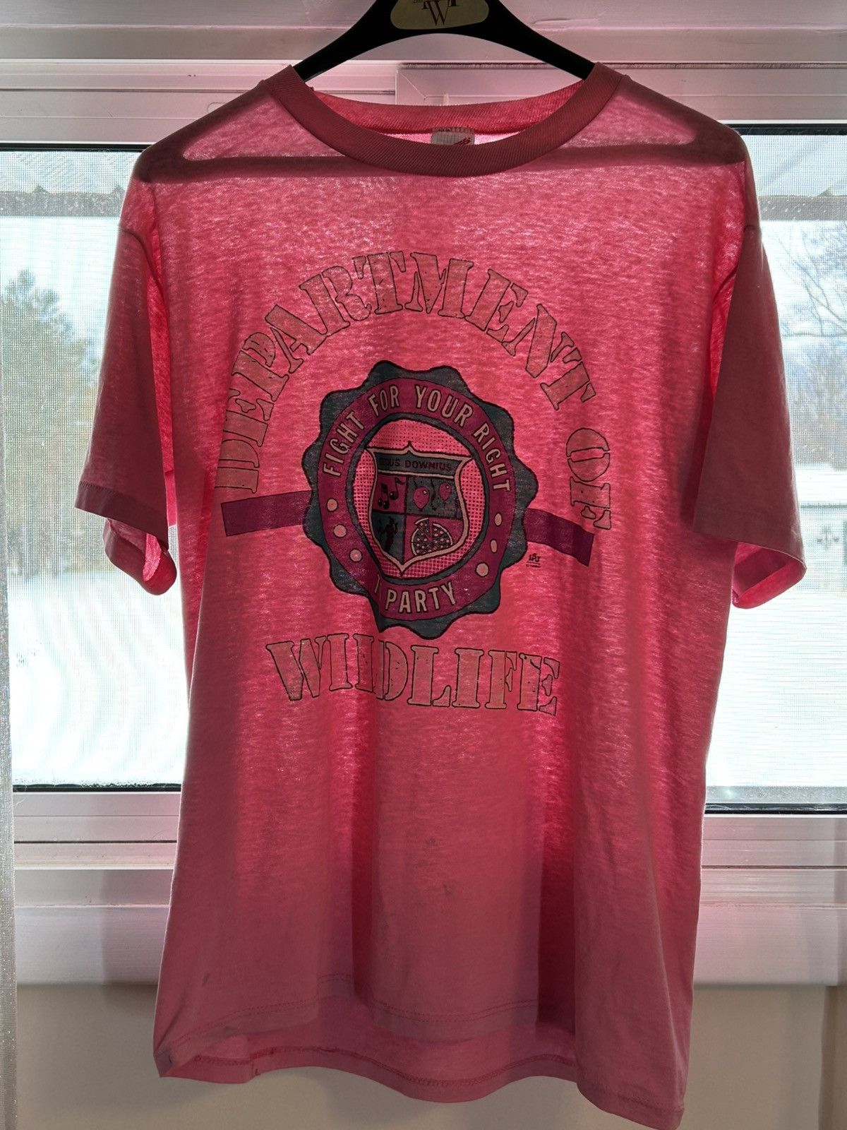 Jerzees Vintage 1980’s “Fight For Your Right” Single Stitch Tee Size US L / EU 52-54 / 3 - 3 Thumbnail