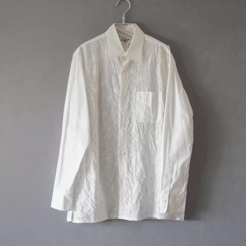 Yohji Yamamoto Yohji Yamamoto Yohji Yamamoto Long Sleeve Shirt with Patte Size US L / EU 52-54 / 3 - 1 Thumbnail