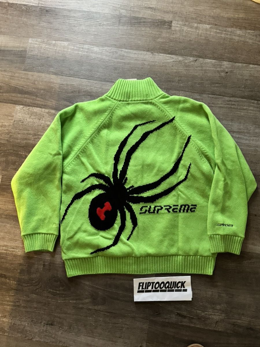 Spyder × Supreme Spyder Zip Up Sweater Green XL Size US XL / EU 56 / 4 - 9 Thumbnail