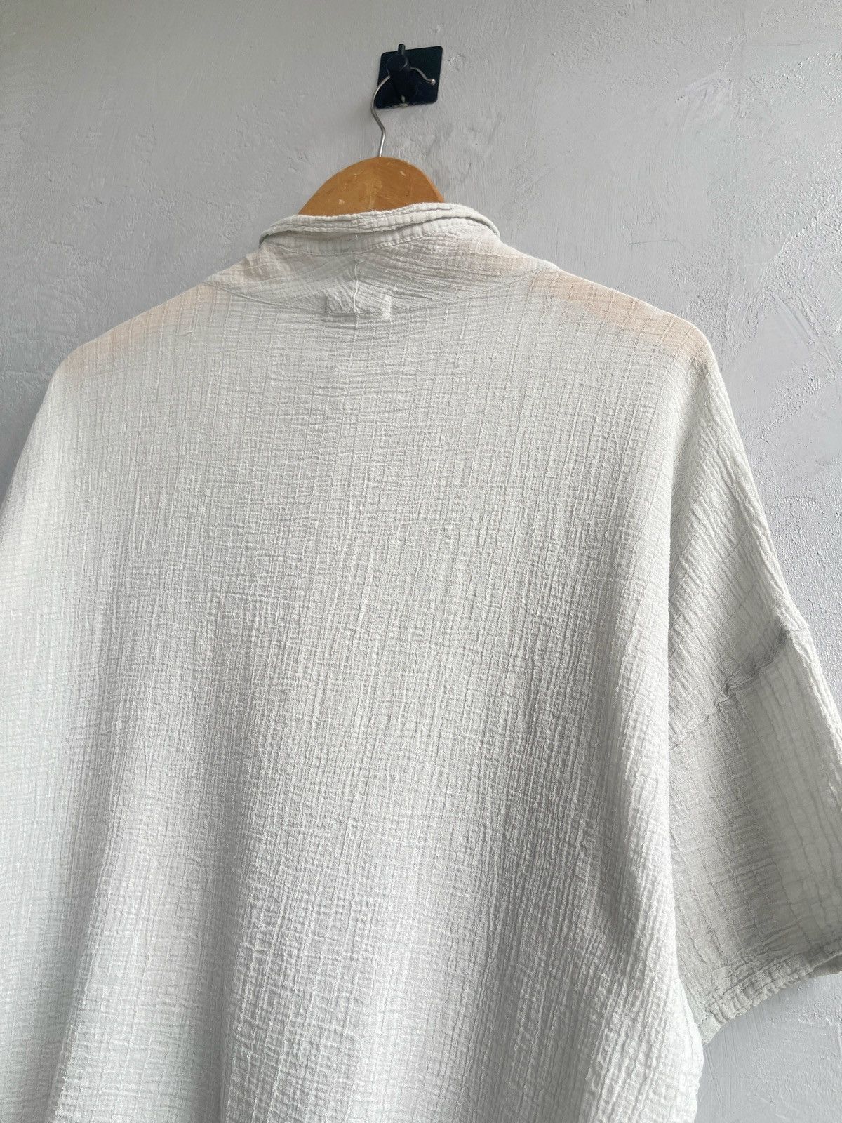 Issey Miyake Plantation Wrinkled Grey Shirt Size US M / EU 48-50 / 2 - 5 Thumbnail
