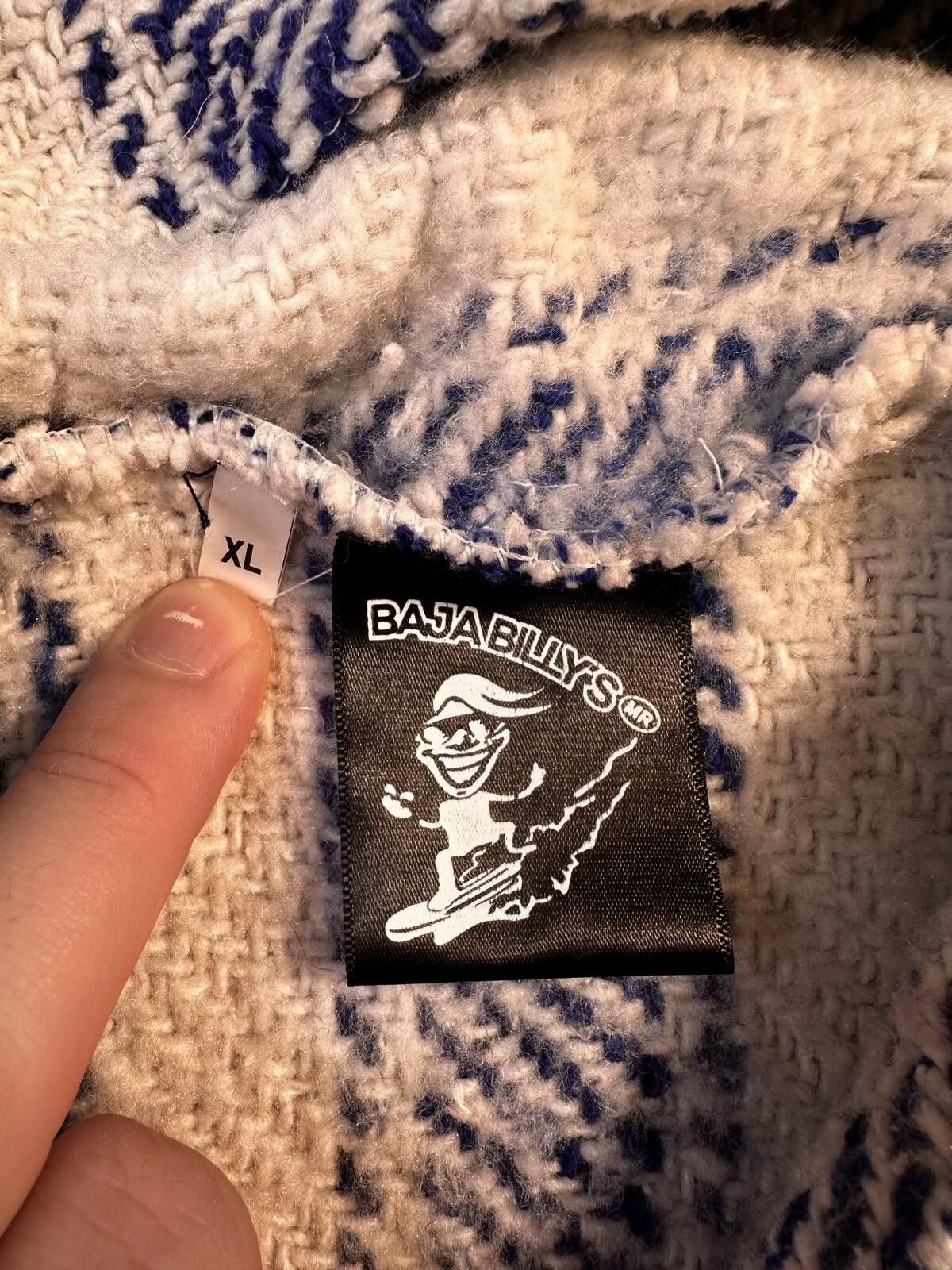 Unknown London Baja Billy Striped Blanket Hooded Pullover Size US M / EU 48-50 / 2 - 4 Thumbnail