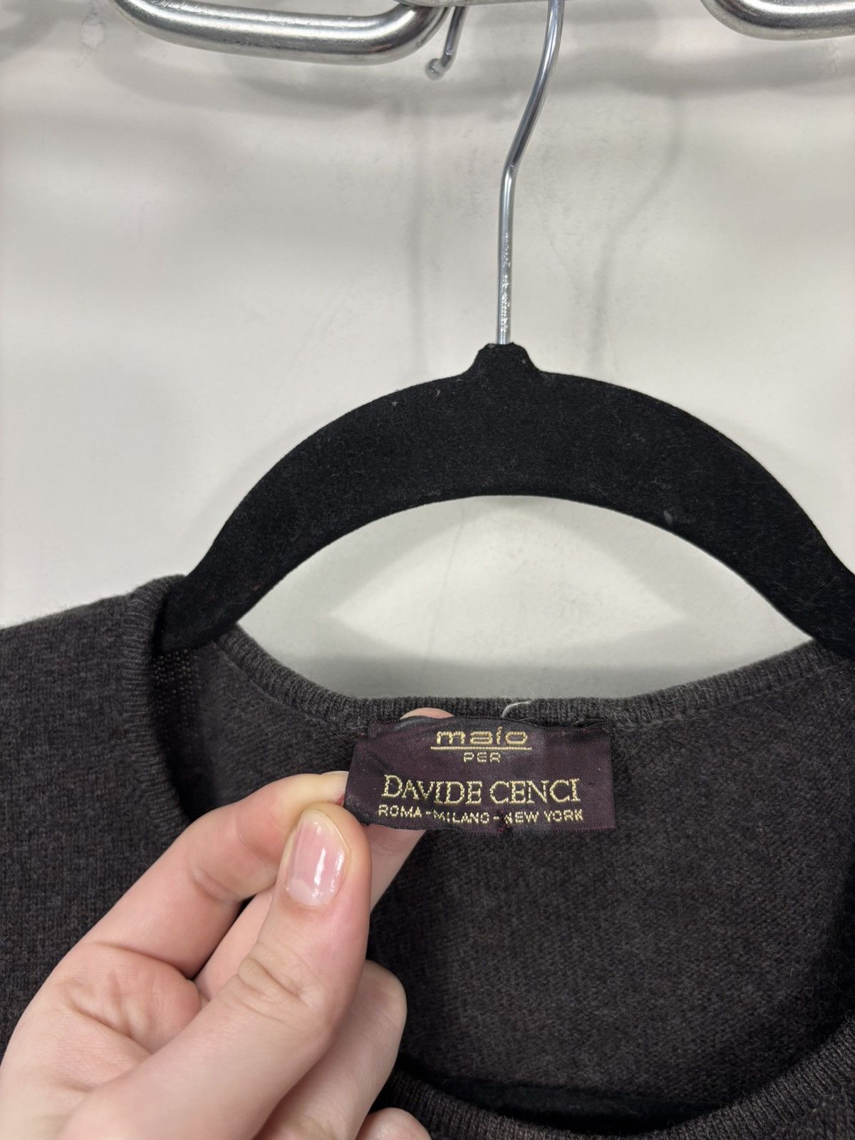 Malo Malo Per Davide Cenci Vintage Women’s Brown Wool Sweater Size M / US 6-8 / IT 42-44 - 6 Thumbnail