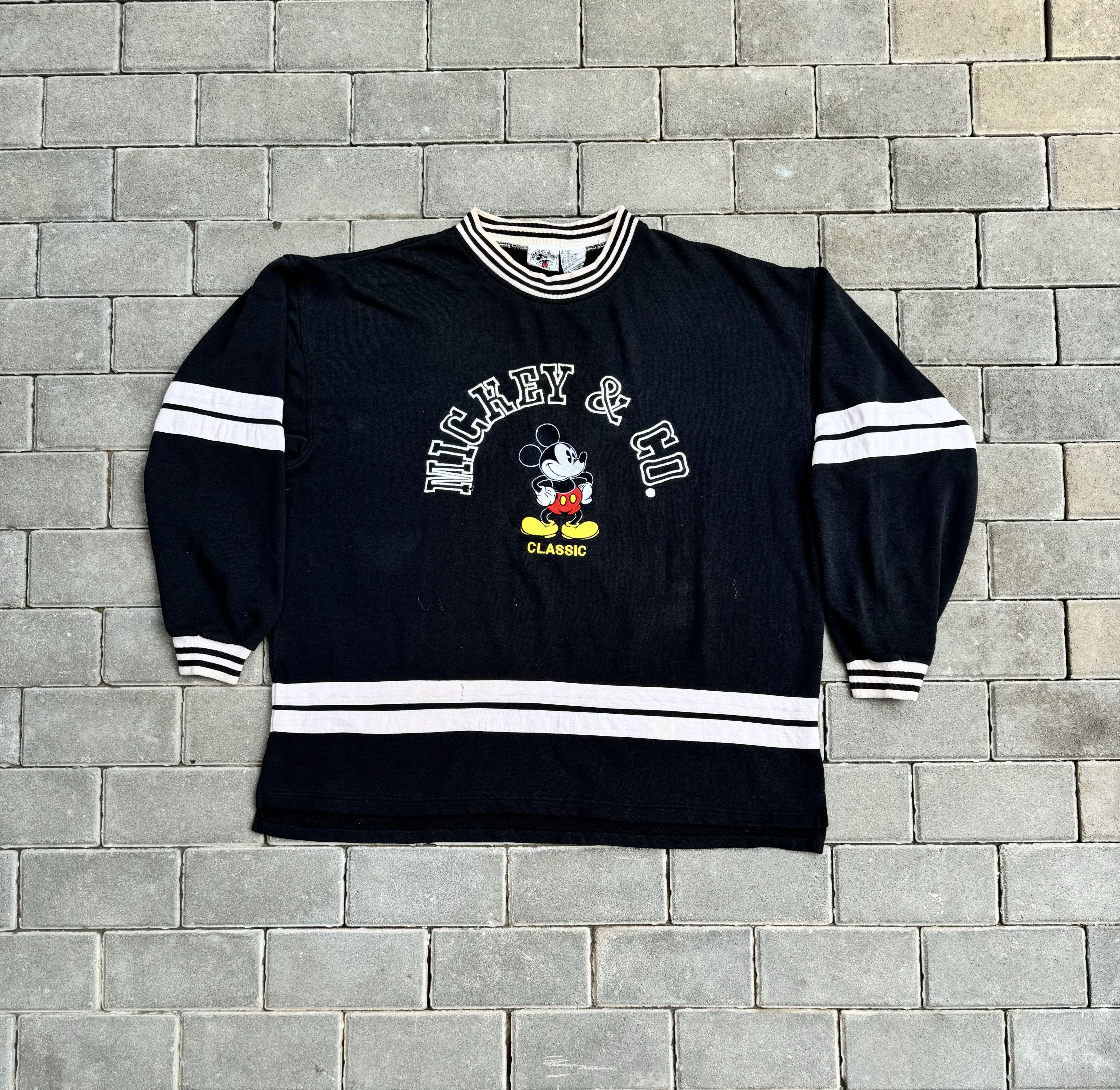 Mickey & Co. Vintage Mickey and Co Black and White Striped Size US XL / EU 56 / 4 - 1 Thumbnail