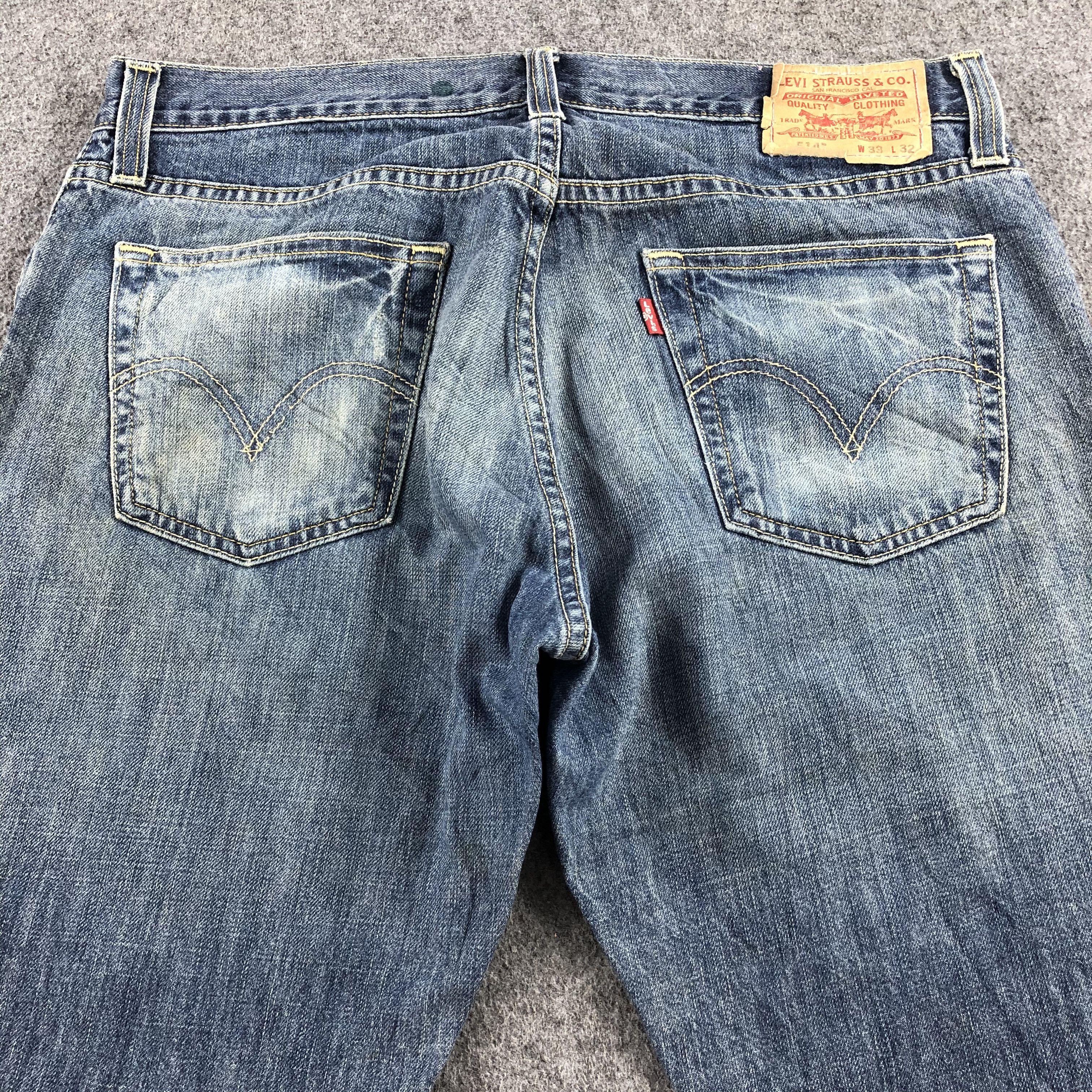 Levi's Vintage Blue Wash Levis 514 Jeans-J1997 Size US 36 / EU 52 - 4 Thumbnail