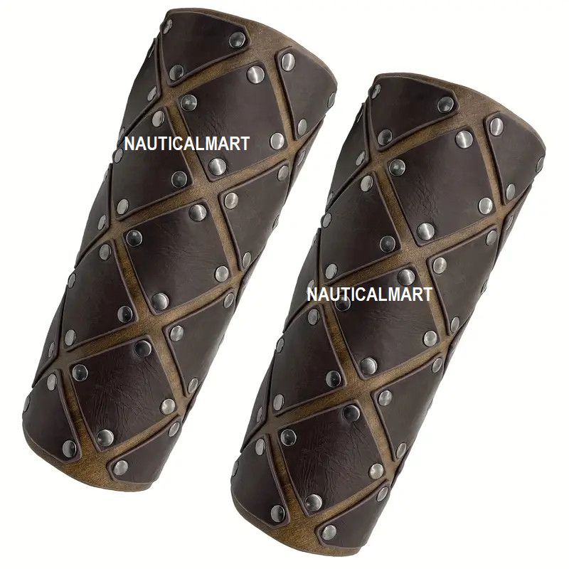 Other Arm Guards, Mercenary Faux Leather Gauntle Size ONE SIZE - 1 Thumbnail