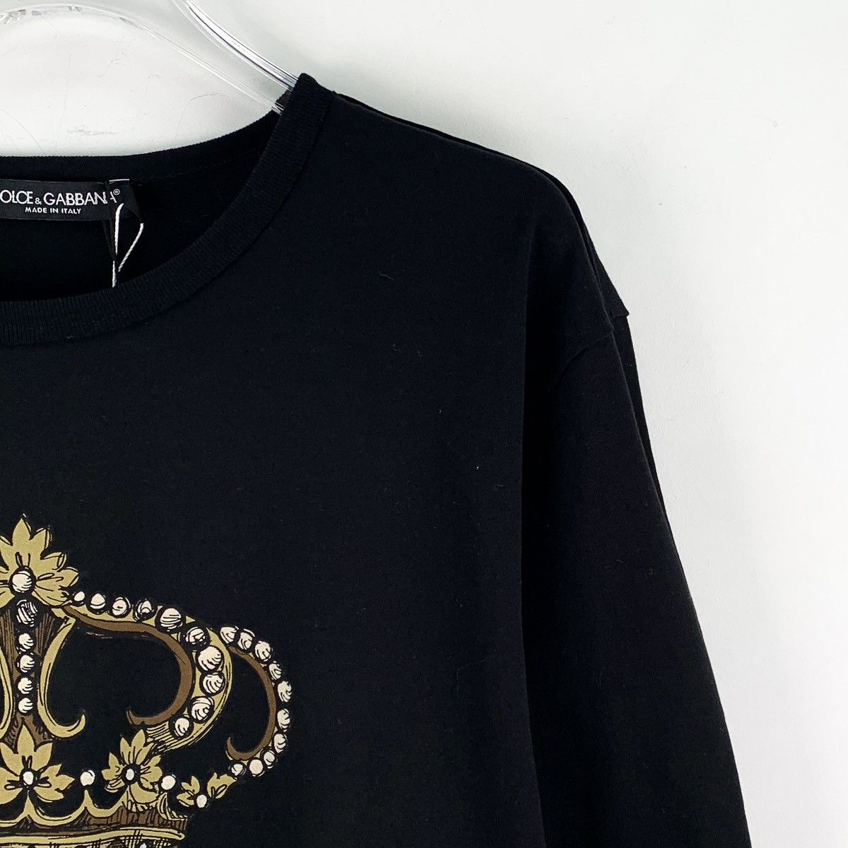Dolce & Gabbana Dolce & Gabbana Crown Short Sleeve T-shirt K26WX Size US L / EU 52-54 / 3 - 3 Thumbnail