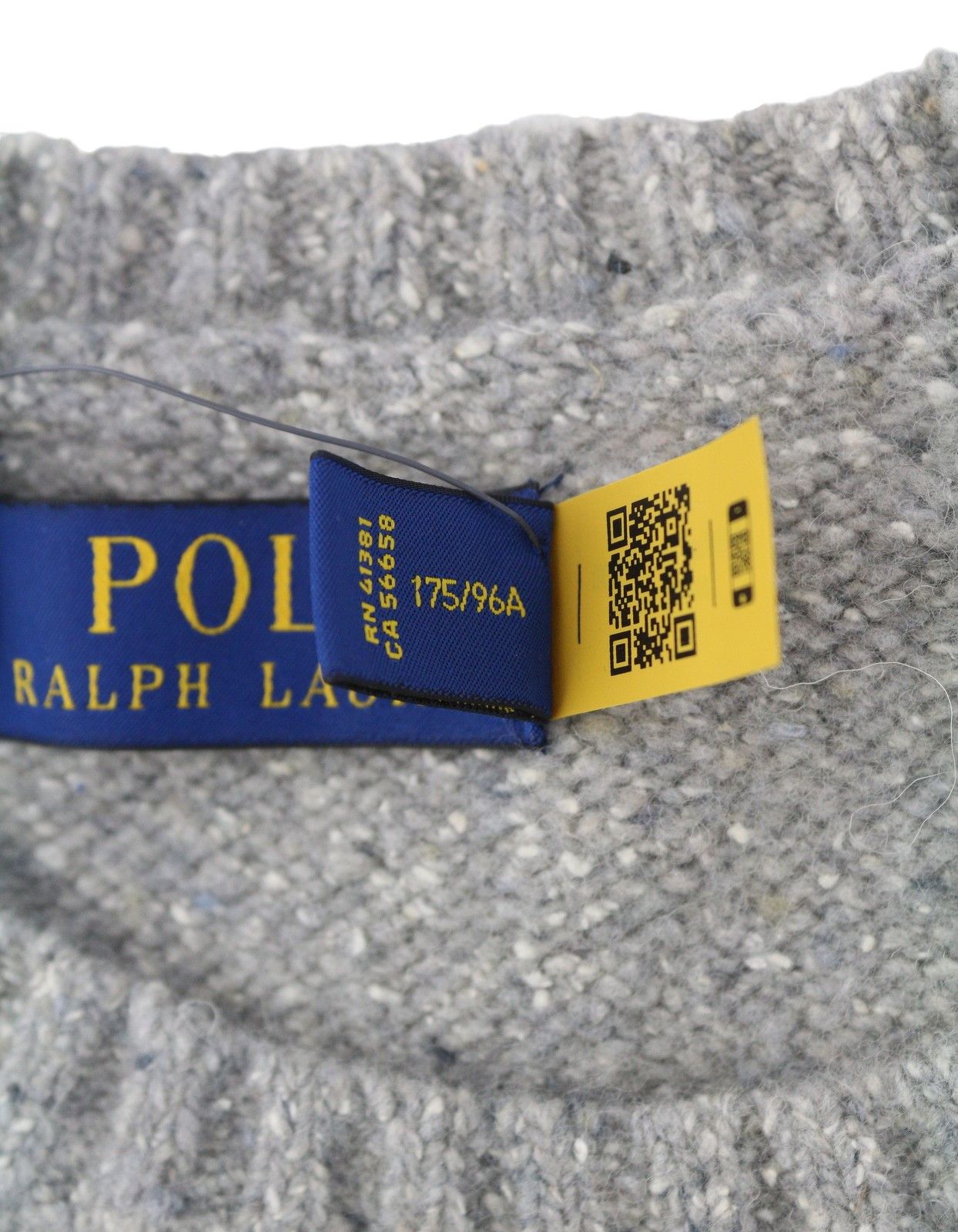 Ralph Lauren GREY M Wool Blend Tight Knit Pullover 86953 Size US M / EU 48-50 / 2 - 11 Thumbnail