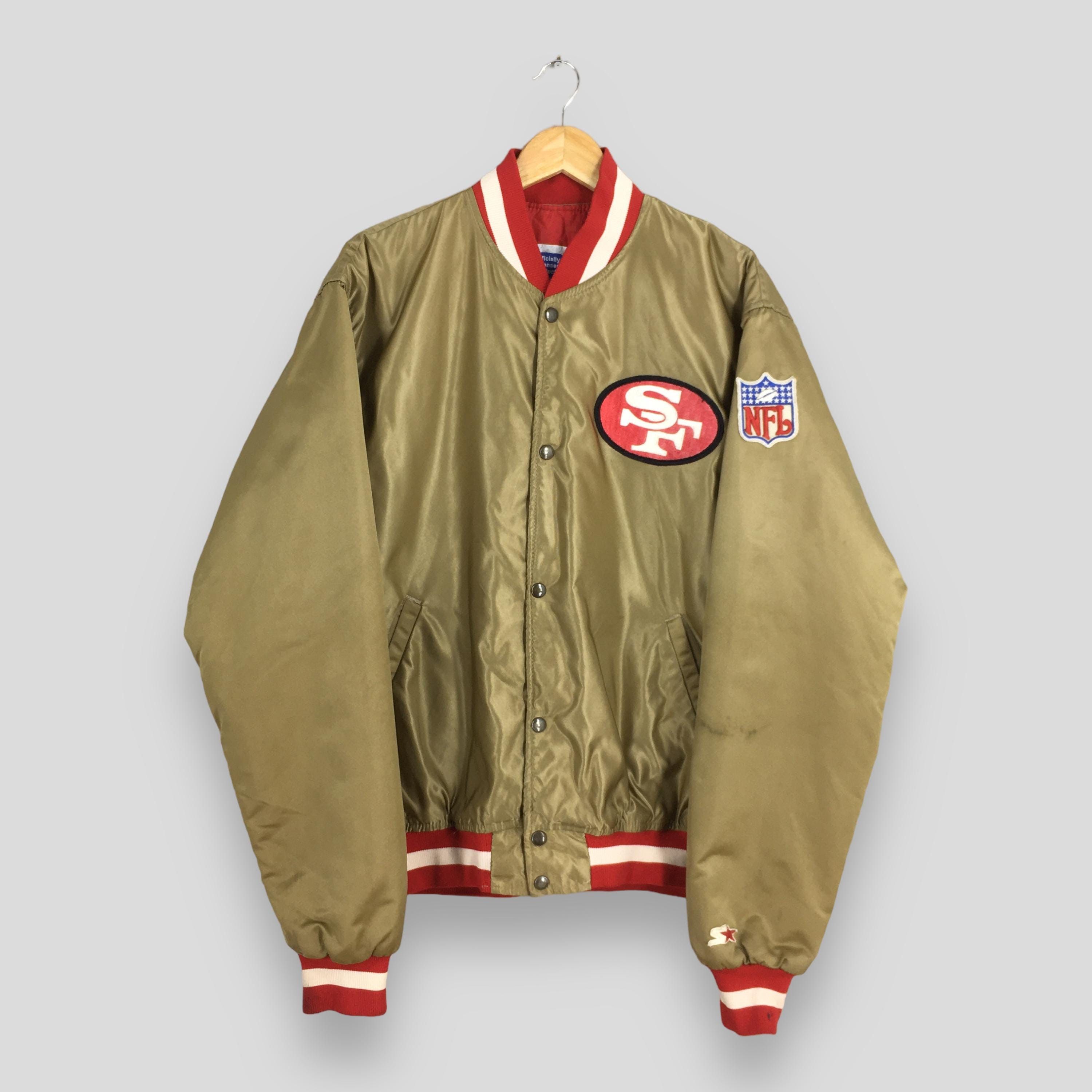 NFL Vintage San Francisco 49ers NFL Gold Satin Jacket XLarge Size US XL / EU 56 / 4 - 3 Thumbnail