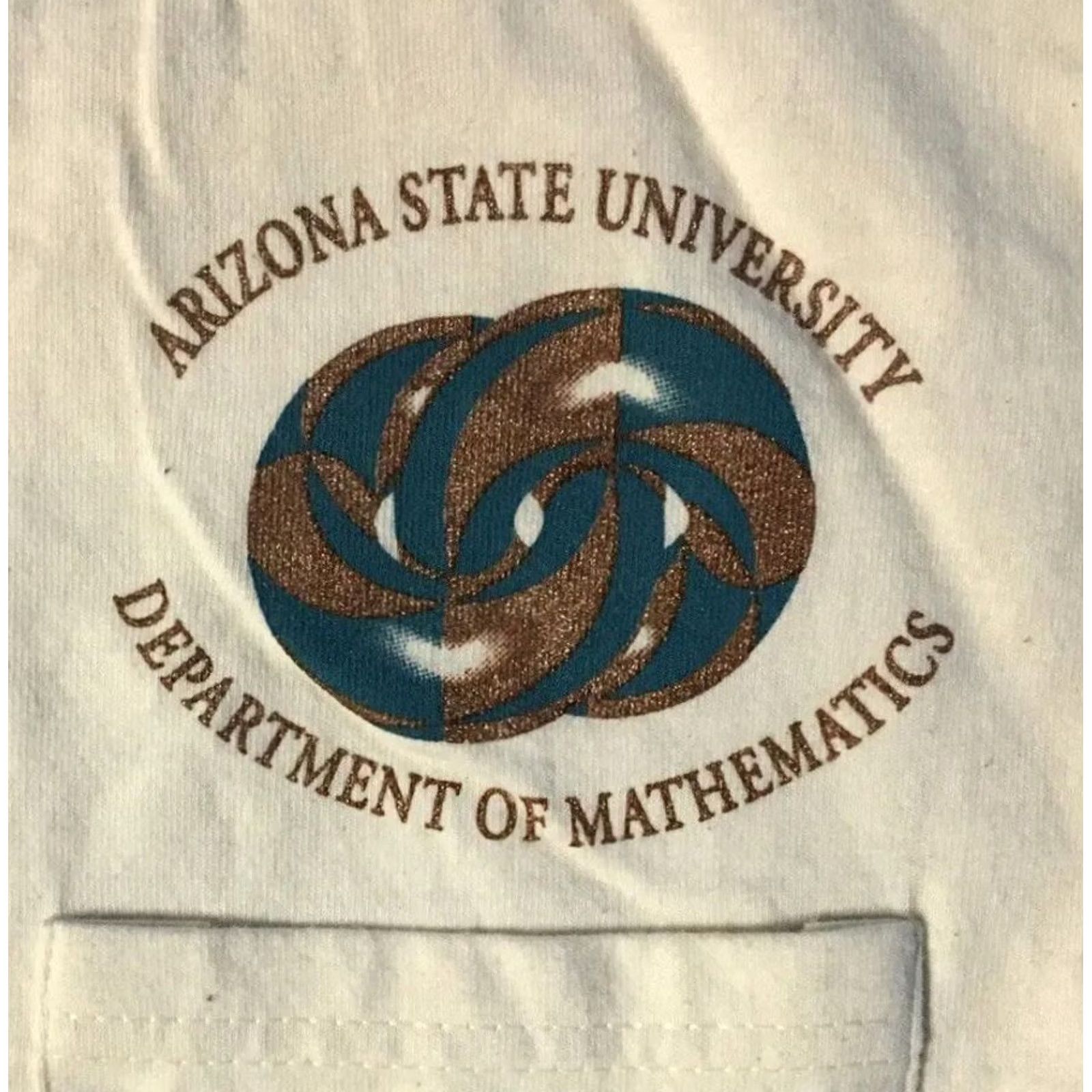 Vintage VINTAGE ASU Math Awareness Shirt T-Shirt Beige XXL Men's 90s College Grunge Y2K Track PE Size US XXL / EU 58 / 5 - 4 Thumbnail