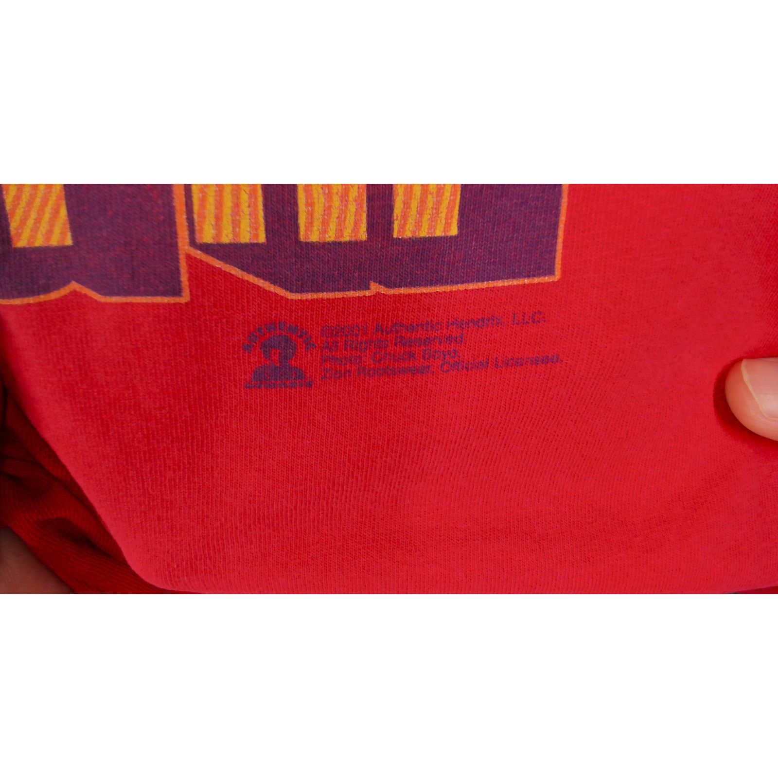 Zion Rootswear Zion Rootswear 2001 Jimi Hendrix Faded Thrashed Grunge Tee L Size US L / EU 52-54 / 3 - 15 Thumbnail