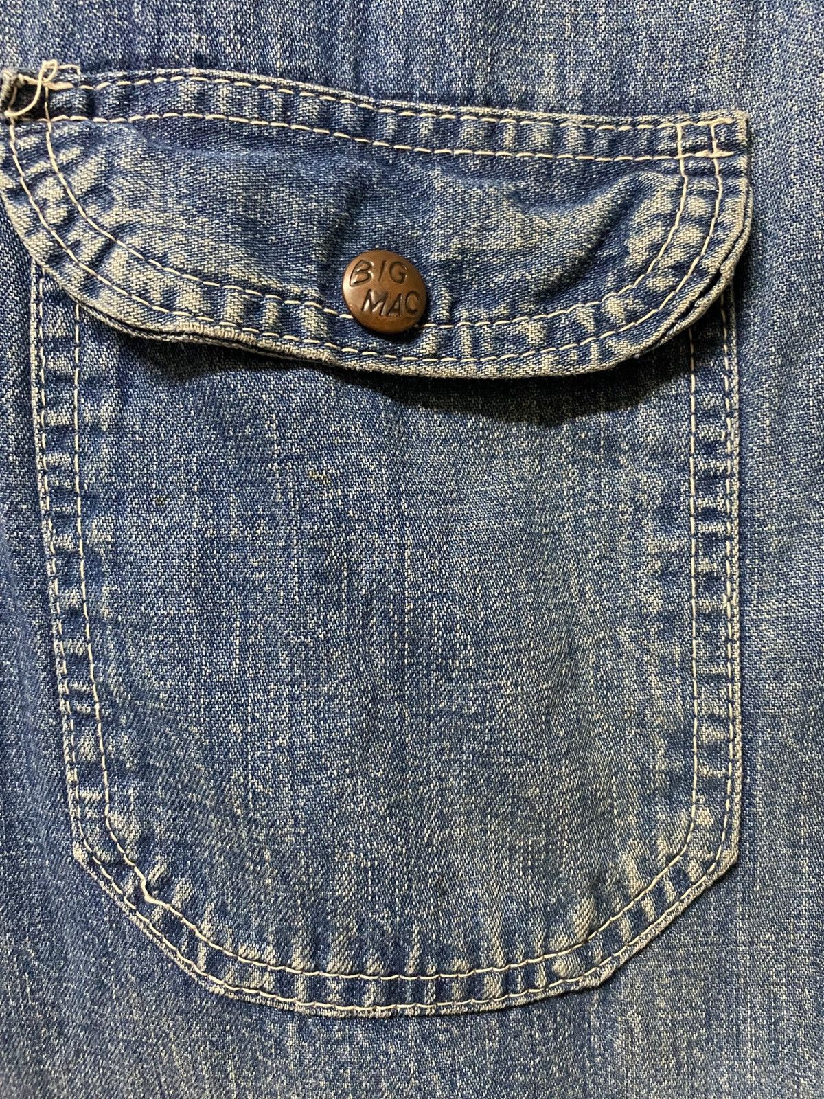 Big Mac × Vintage Vtg 60s Jc Penney Big Mac denim chore jacket Size US XL / EU 56 / 4 - 5 Thumbnail