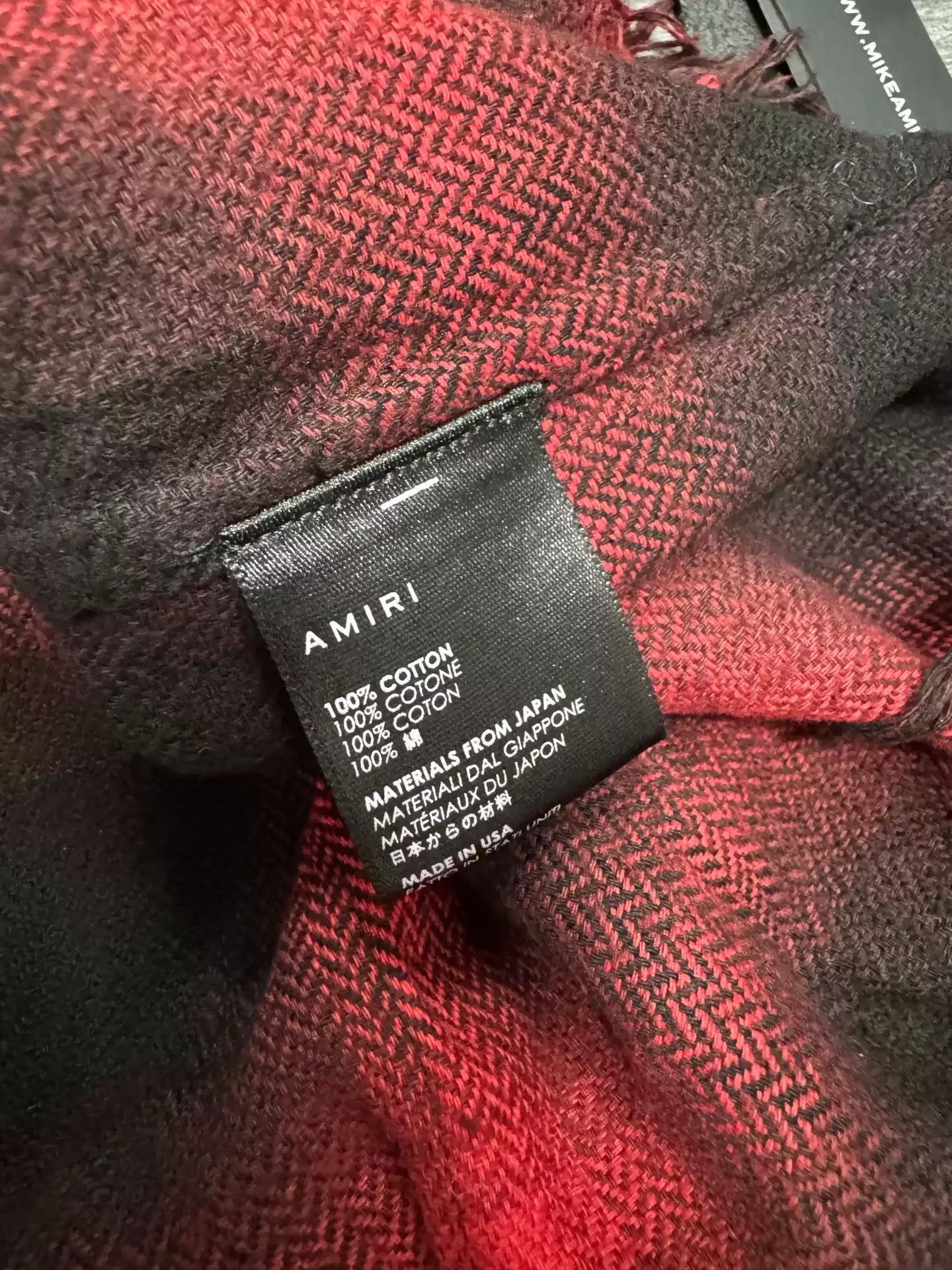 Amiri Amiri Black and Red Plaid Hem Destruction Shirt-2506 Size US M / EU 48-50 / 2 - 3 Thumbnail
