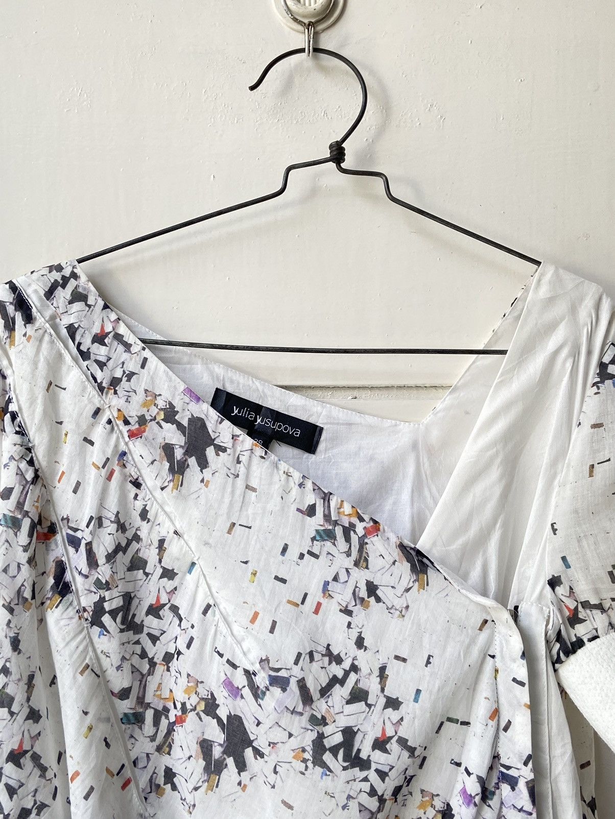 Designer × Japanese Brand YULIA YUSUPOVA White Motive Dress Size XS / US 0-2 / IT 36-38 - 18 Thumbnail