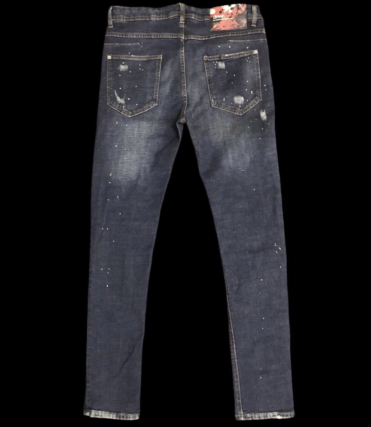 Art Comes First D112 ZARA Patchwork Painter Skinny Jeans Size US 32 / EU 48 - 2 Thumbnail