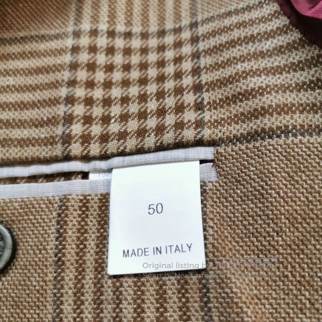 Brunello Cucinelli Brunello Cucinelli Plaid Wool-Silk Blend V-Neck Jacket M. Size US M / EU 48-50 / 2 - 7 Thumbnail