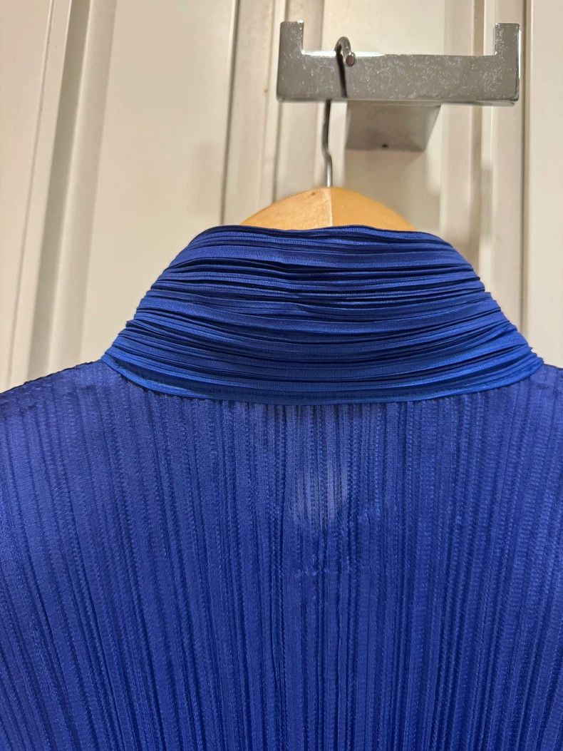 Issey Miyake Issey Miyake size:3 Blue pleated long-sleeved shirt Size M / US 6-8 / IT 42-44 - 5 Thumbnail