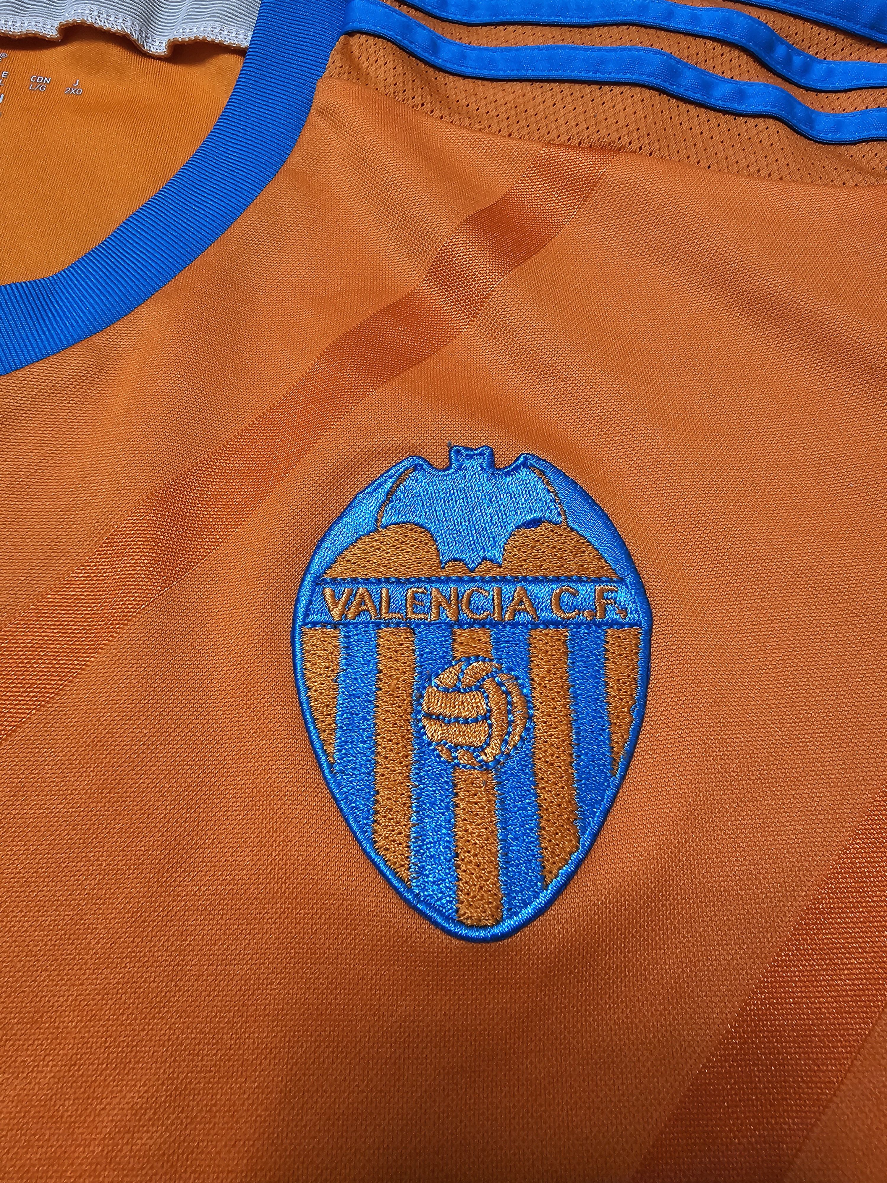 Adidas VALENCIA 2014 2015 AWAY FOOTBALL SHIRT SPAIN SOCCER JERSEY Size US L / EU 52-54 / 3 - 4 Thumbnail
