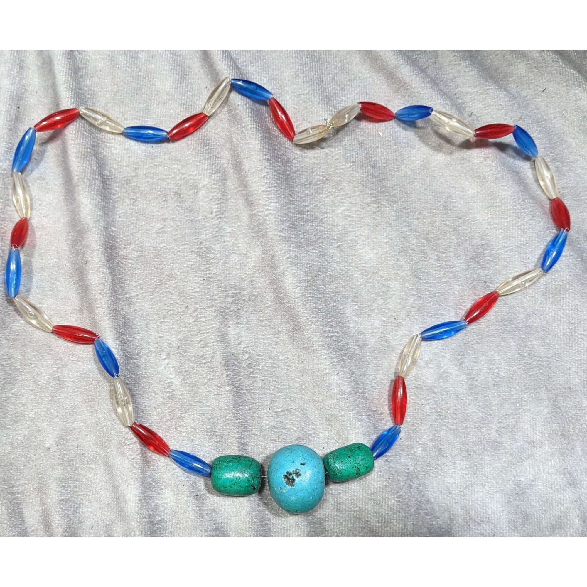 Other Handmade Retro Plastic And Stone Beaded Necklace Size ONE SIZE - 5 Thumbnail