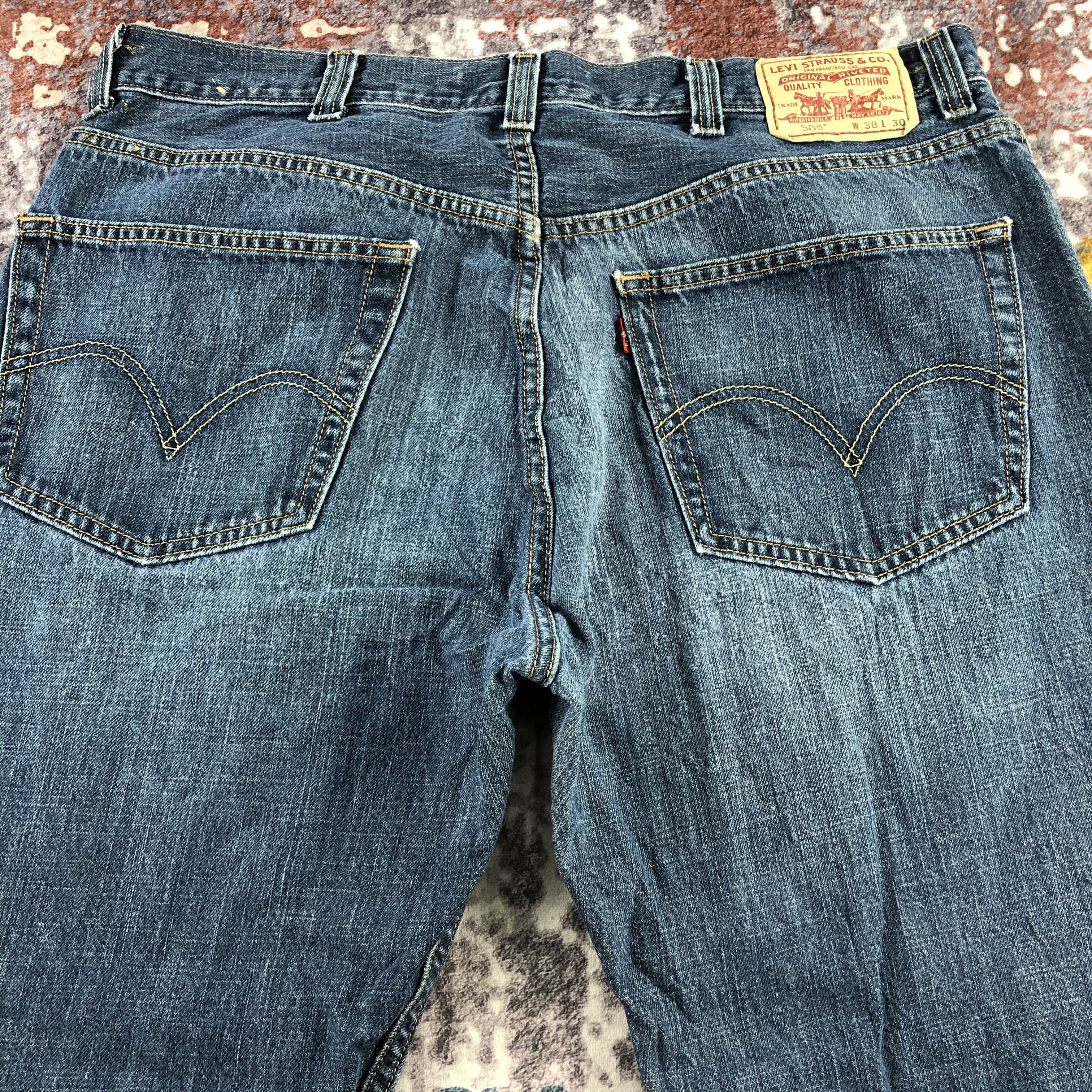 Levi's × Vintage Vintage Blue Wash Levis 505 Jeans-JM3072 Size US 38 / EU 54 - 4 Thumbnail