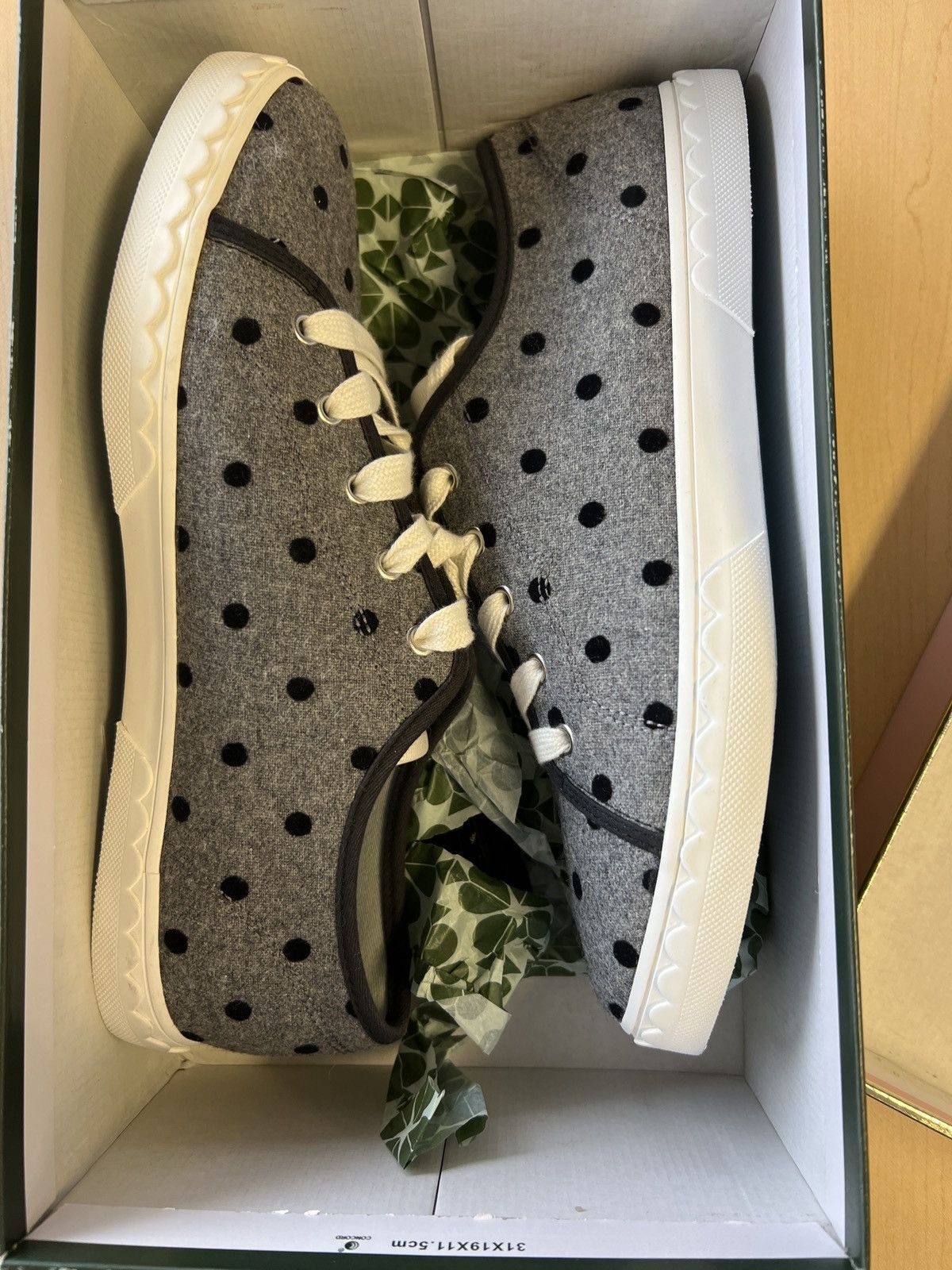 Kate Spade Grey Polka Dot Sneakers Size US 9.5 / IT 39.5 - 7 Thumbnail