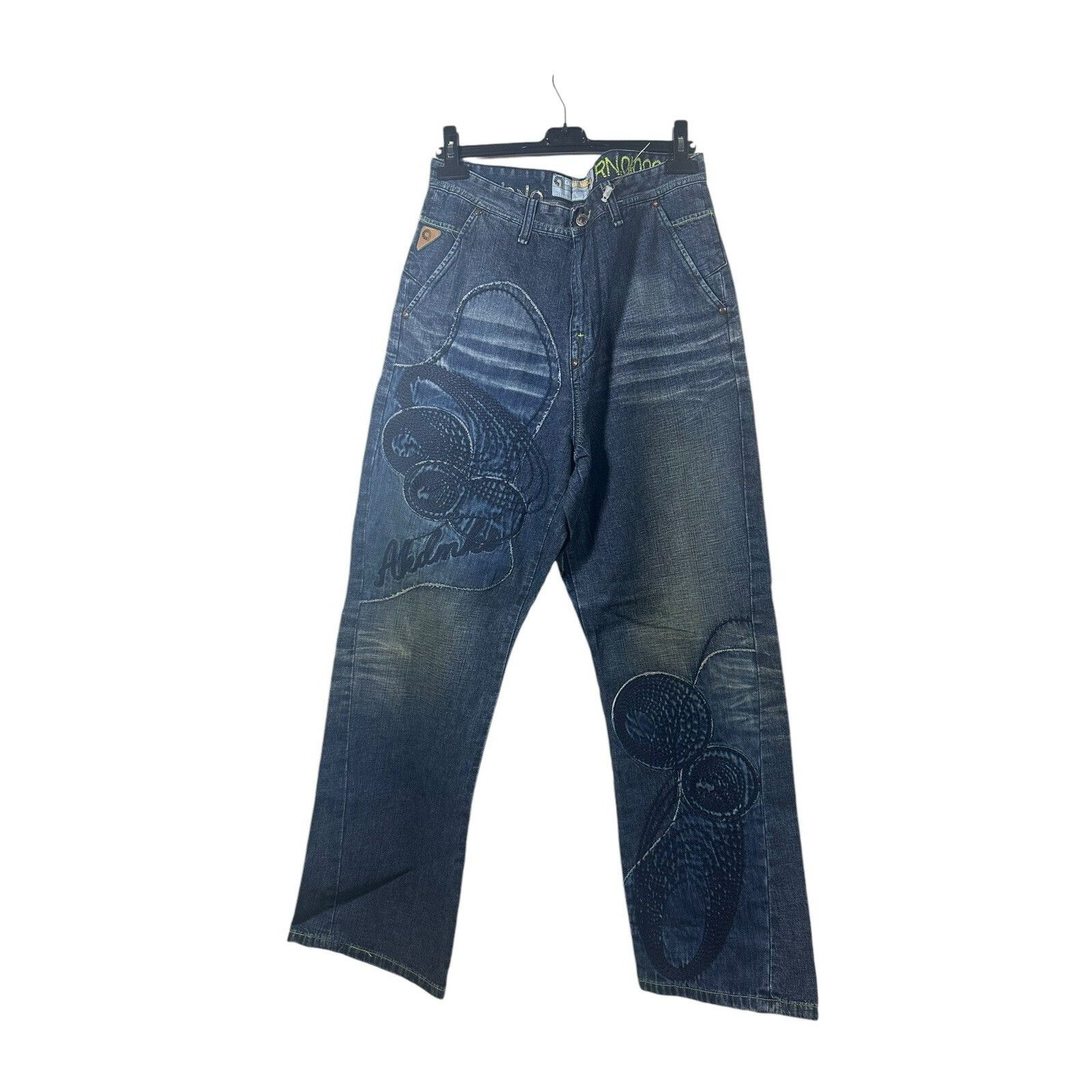 Akademiks Vintage Akademiks Jeans Mens Size 34 Blue Denim Baggy Wide L Size US 34 / EU 50 - 1 Thumbnail