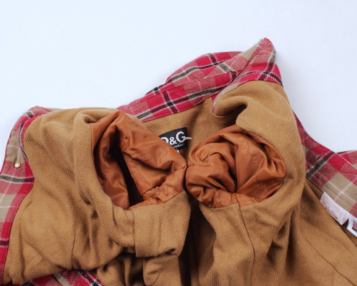 Designer × Dolce & Gabbana × Vintage DOLCE GABBANA Vintage Wool Plaid Check Cropped Button Jacket Size S / US 4 / IT 40 - 14 Thumbnail