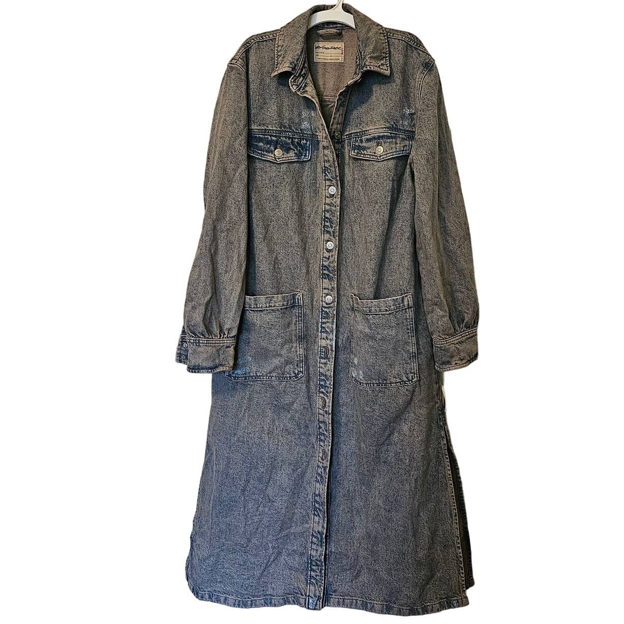 Free People New Free People Anna Lou Denim Duster $168 X-SMALL Blue Size XS / US 0-2 / IT 36-38 - 5 Thumbnail