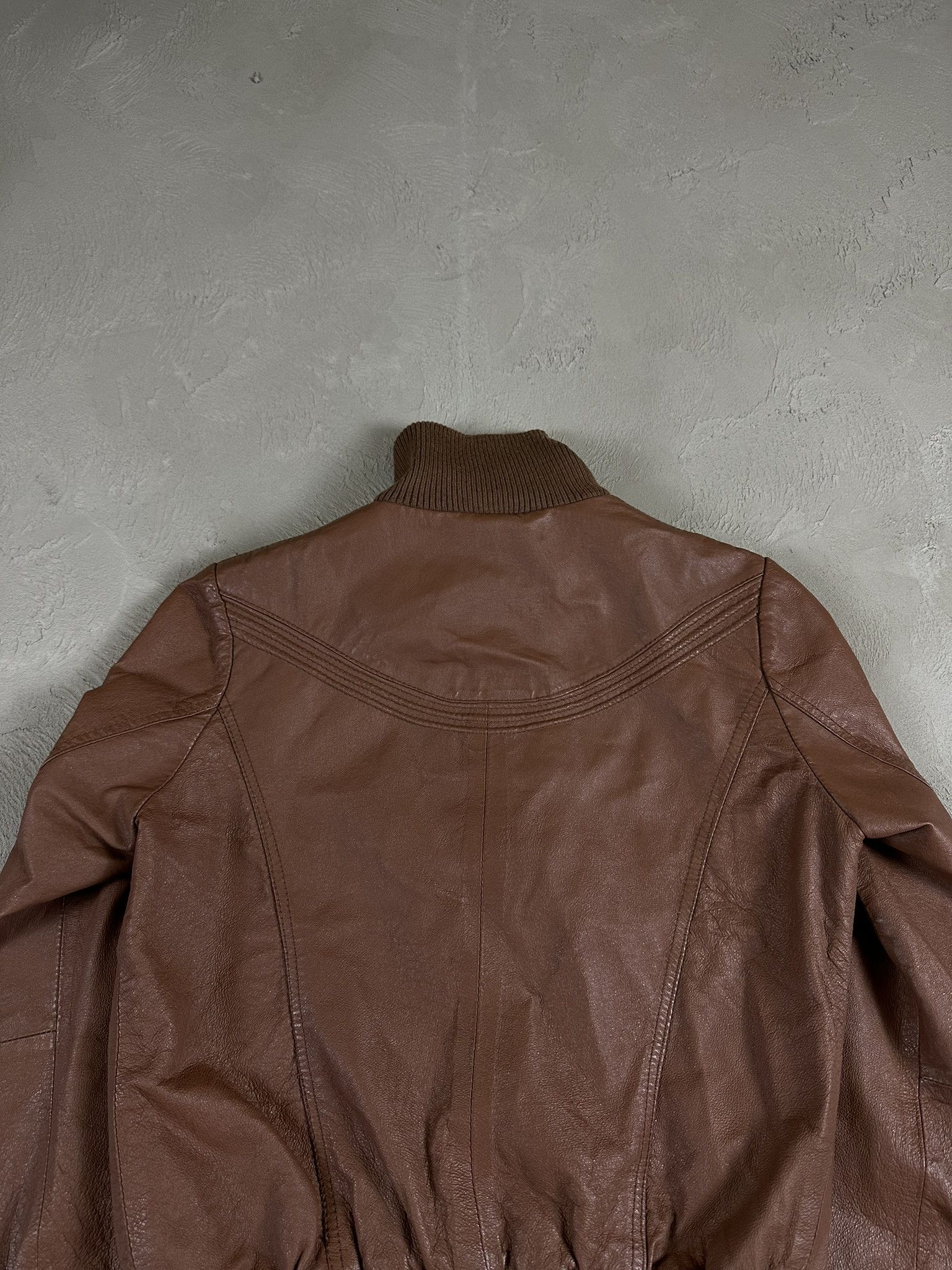 Genuine Leather 2000s Vintage Leather Biker Boxy Y2k Jacket Hype Size M / US 6-8 / IT 42-44 - 13 Thumbnail