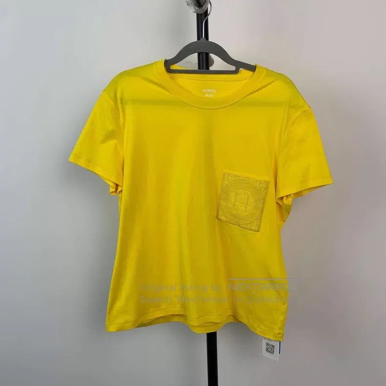 Hermes Hermes Cotton short sleeve, yellow Size M / US 6-8 / IT 42-44 - 1 Thumbnail