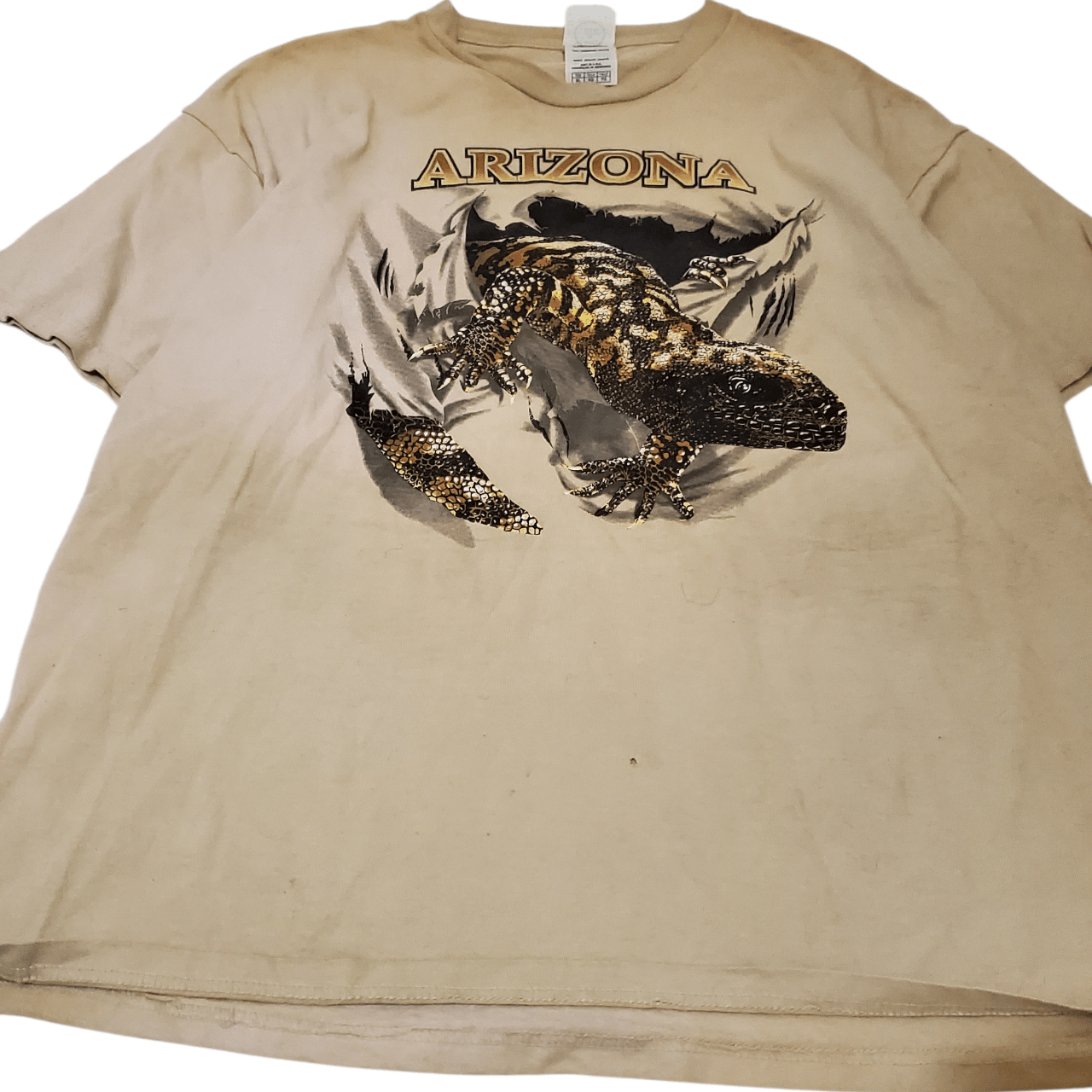 Vintage Y2K Arizona Komodo Dragon T-Shirt Size US XL / EU 56 / 4 - 2 Thumbnail