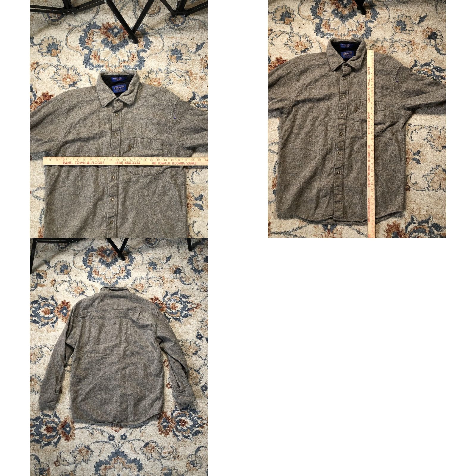 Pendleton Pendleton Shirt Mens Large Gray Wool Elbow Patch Outdoor Workwear Button Up Size US L / EU 52-54 / 3 - 8 Thumbnail