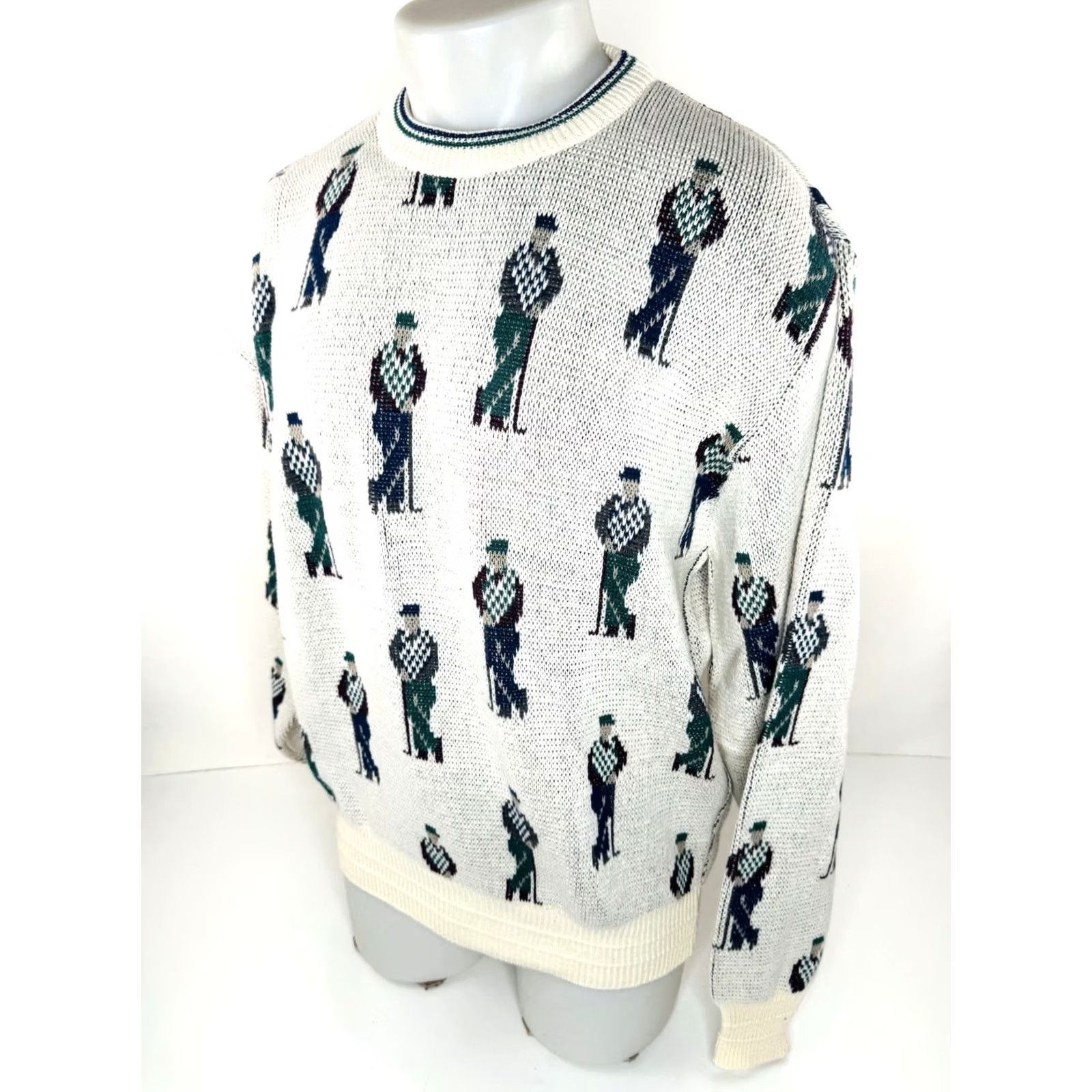 Vintage CYPRESS LINKS - NEW w TAG - Vintage Old Stock Golf USA L Masters Sweater Shirt Mens Large Cream Pullover" Size US L / EU 52-54 / 3 - 2 Thumbnail