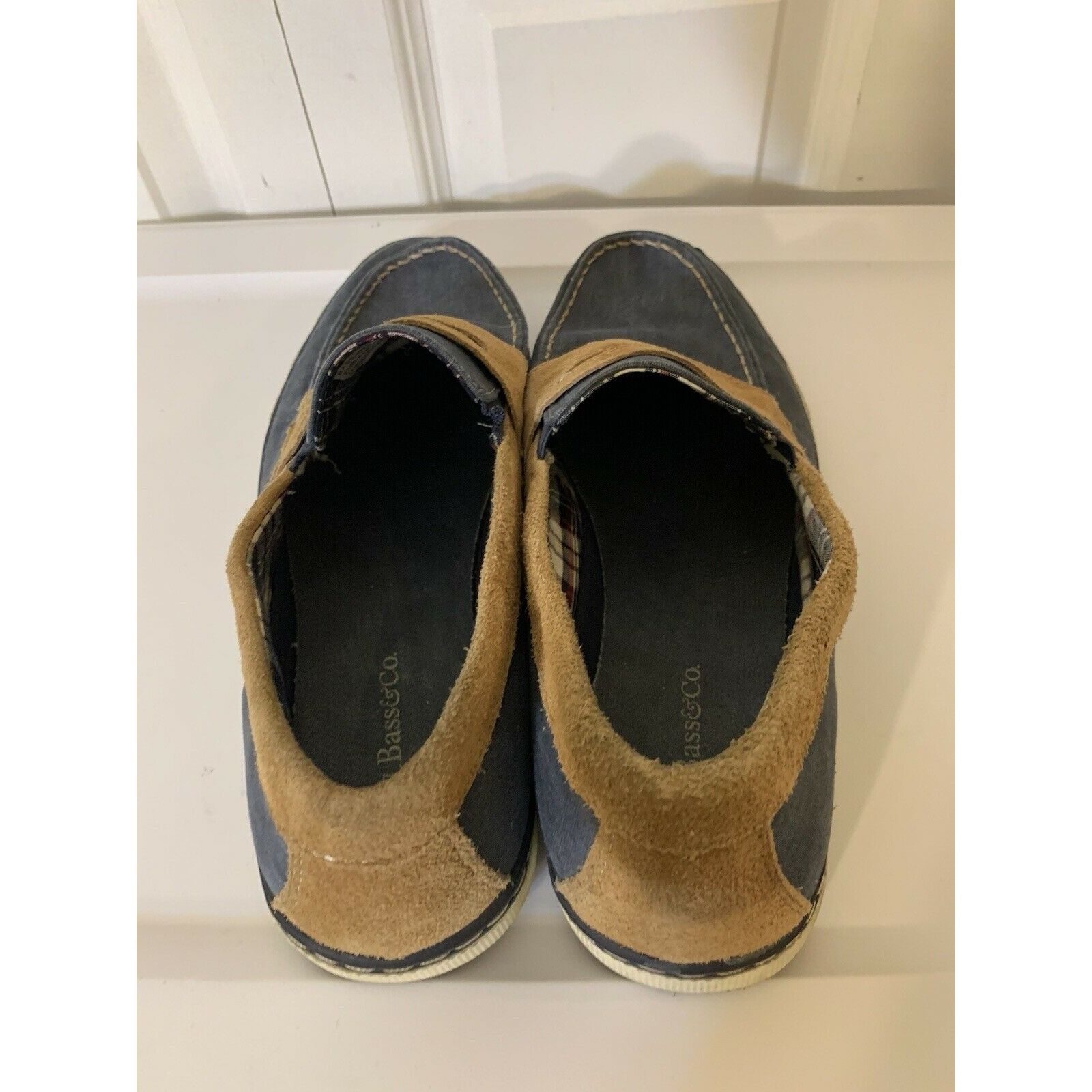 G.H. Bass & Co. G H Bass Olsen Penny Loafer Shoe Men’s Sz 10 1/2 D Blue Tan Size US 10.5 / EU 43-44 - 7 Thumbnail