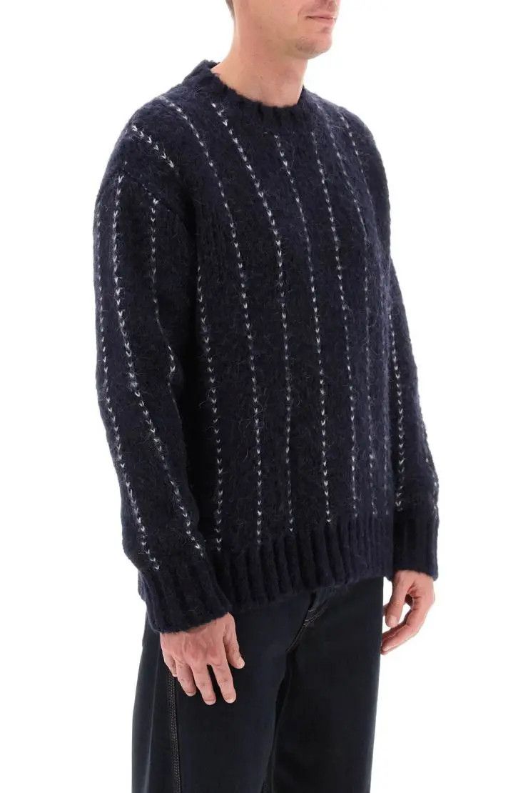 o1s22i1n0324 Alpaca Pullover in Blue