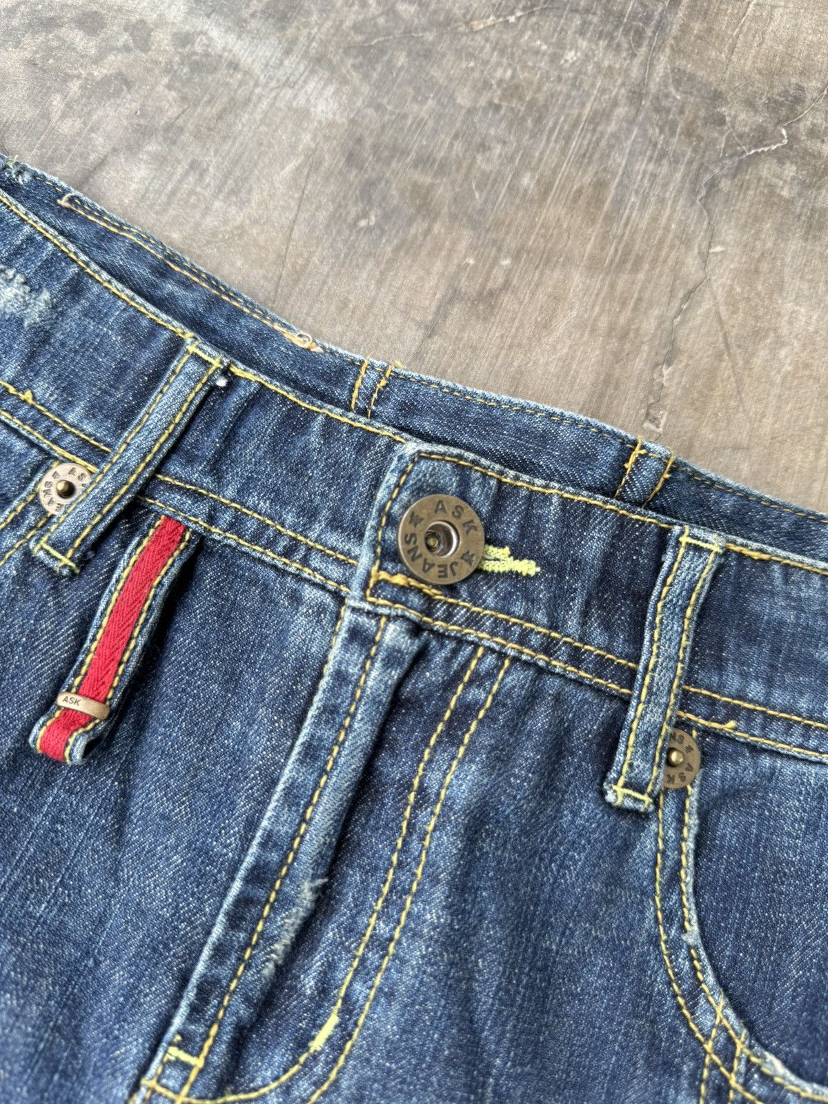 If Six Was Nine Vintage ASK skirt SIZE 27 Asymmetrical Designer Denim Size 30" / US 8 / IT 44 - 11 Thumbnail