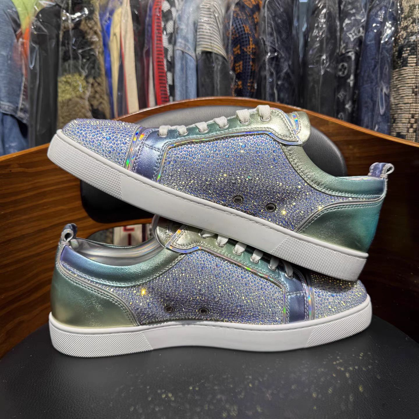 Christian Louboutin Christian Louboutin Full Crystal Multicolor Sneakers K15 Size US 12 / EU 45 - 8 Thumbnail