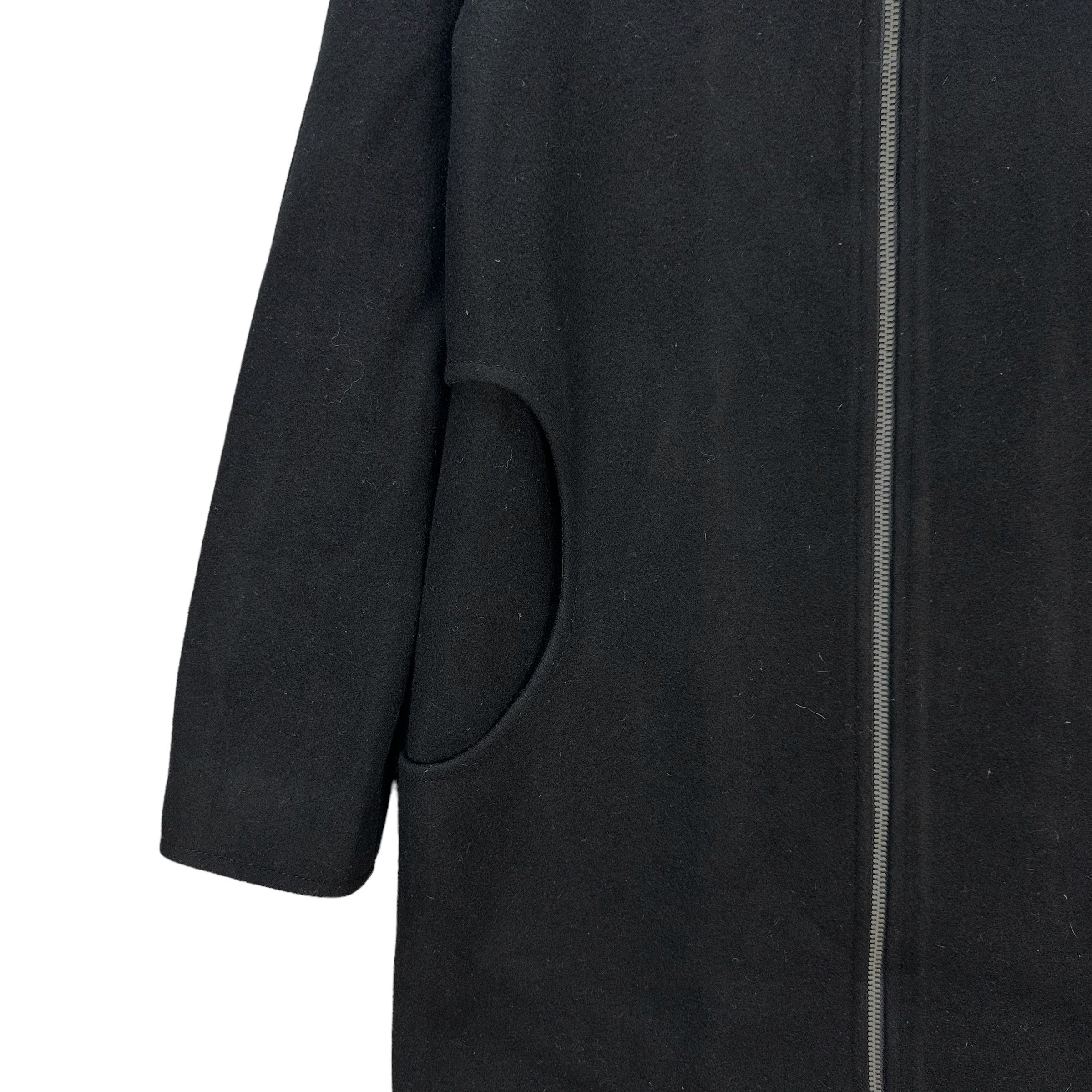 Courreges VINTAGE COURREGES WOOL ZIPPER OVERCOAT JACKET #7672-163 Size S / US 4 / IT 40 - 4 Thumbnail