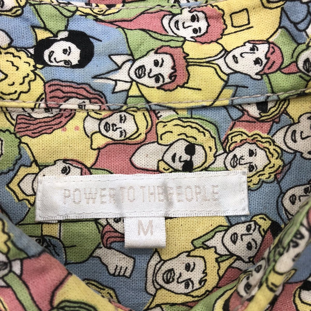 Japanese Brand Power To The People Fullprint Hippies Design Button Shirt Size US M / EU 48-50 / 2 - 9 Thumbnail