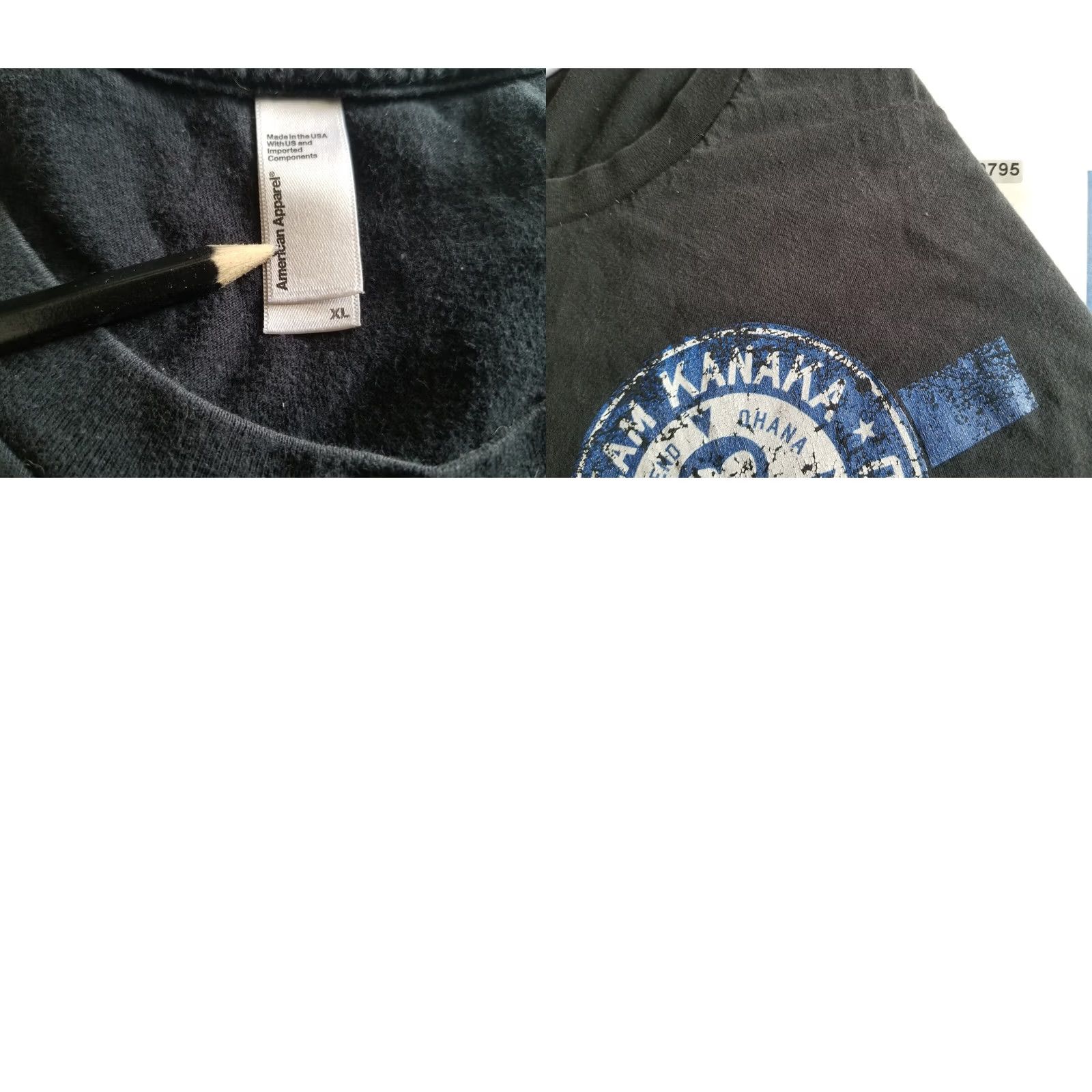 American Apparel Defend Ohana Hawaii Shirt Blue Unity Kanaka Men XL Black Short Sleeve Distressed Shirt Size US XL / EU 56 / 4 - 9 Thumbnail